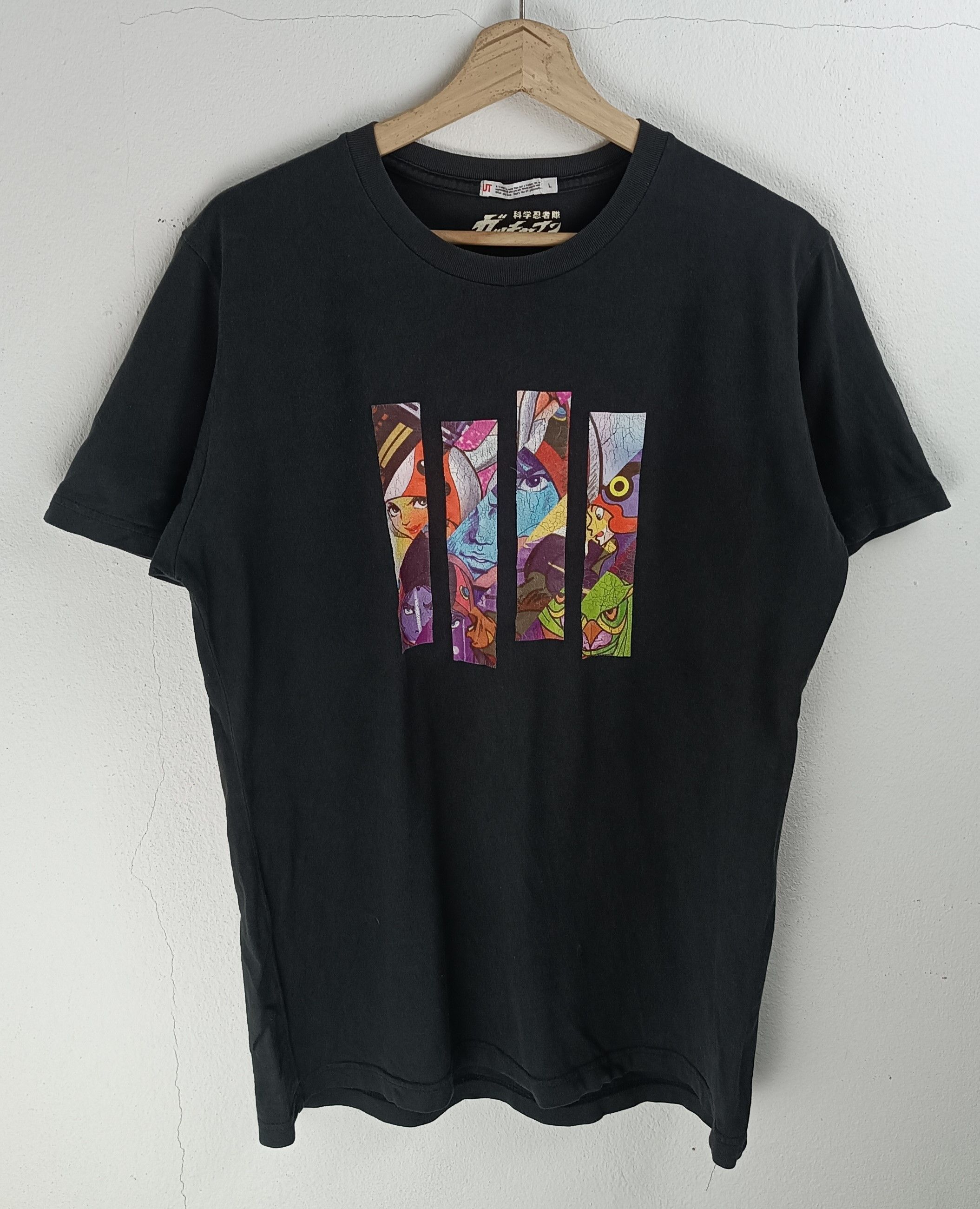 Anime VINTAGE Science Ninja Team Gatchaman TEE power rangers Size US L / EU 52-54 / 3 - 3 Thumbnail