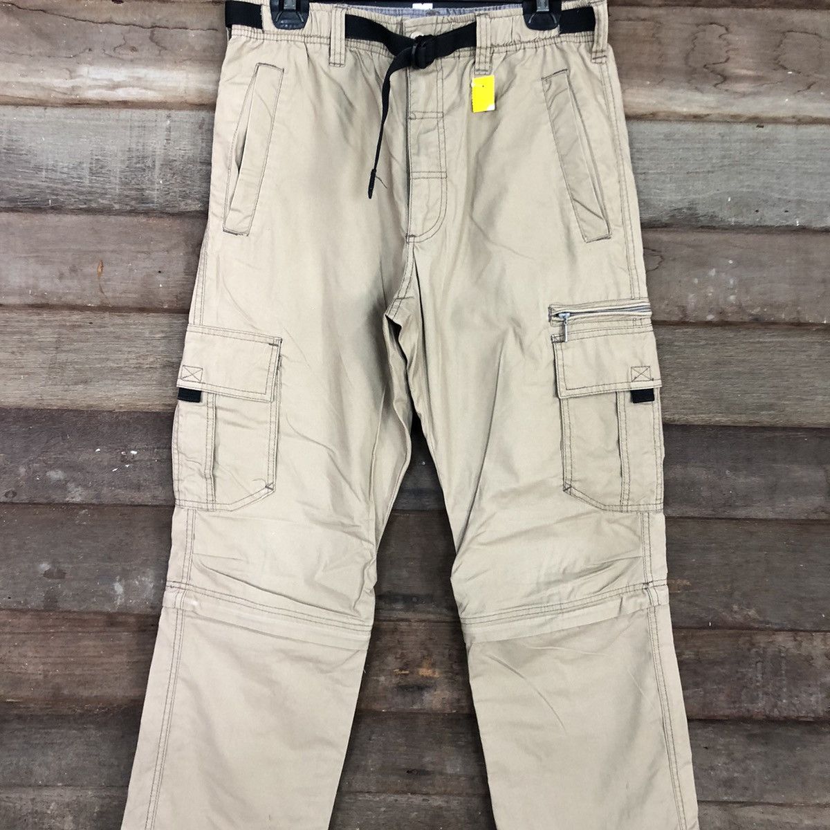 Japanese Brand Japan Brown Multipocket Tactical Cargo Pants #3775 Size US 30 / EU 46 - 4 Thumbnail