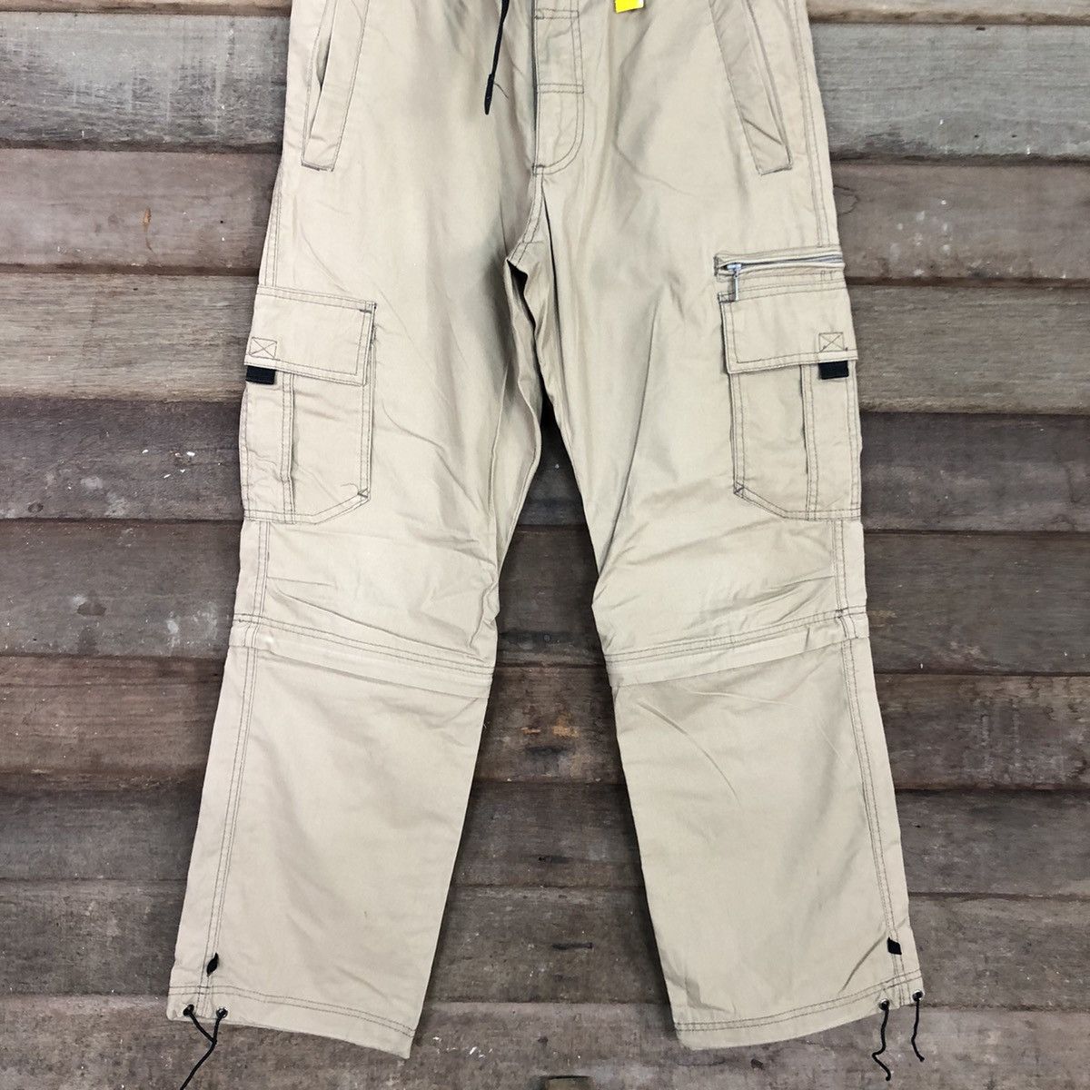 Japanese Brand Japan Brown Multipocket Tactical Cargo Pants #3775 Size US 30 / EU 46 - 3 Thumbnail