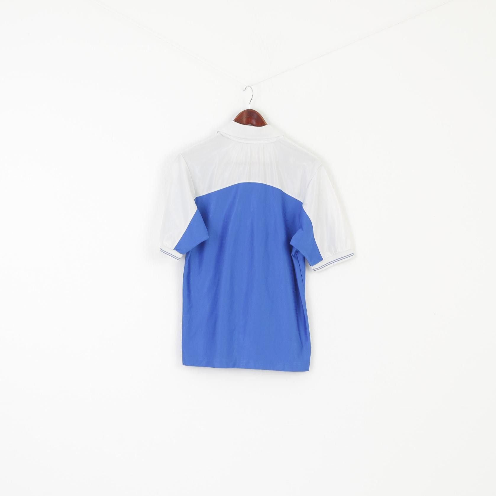 Nike × Vintage Nike Team Men S Polo Shirt Blue Shiny Vintage 8354 Size US S / EU 44-46 / 1 - 8 Thumbnail