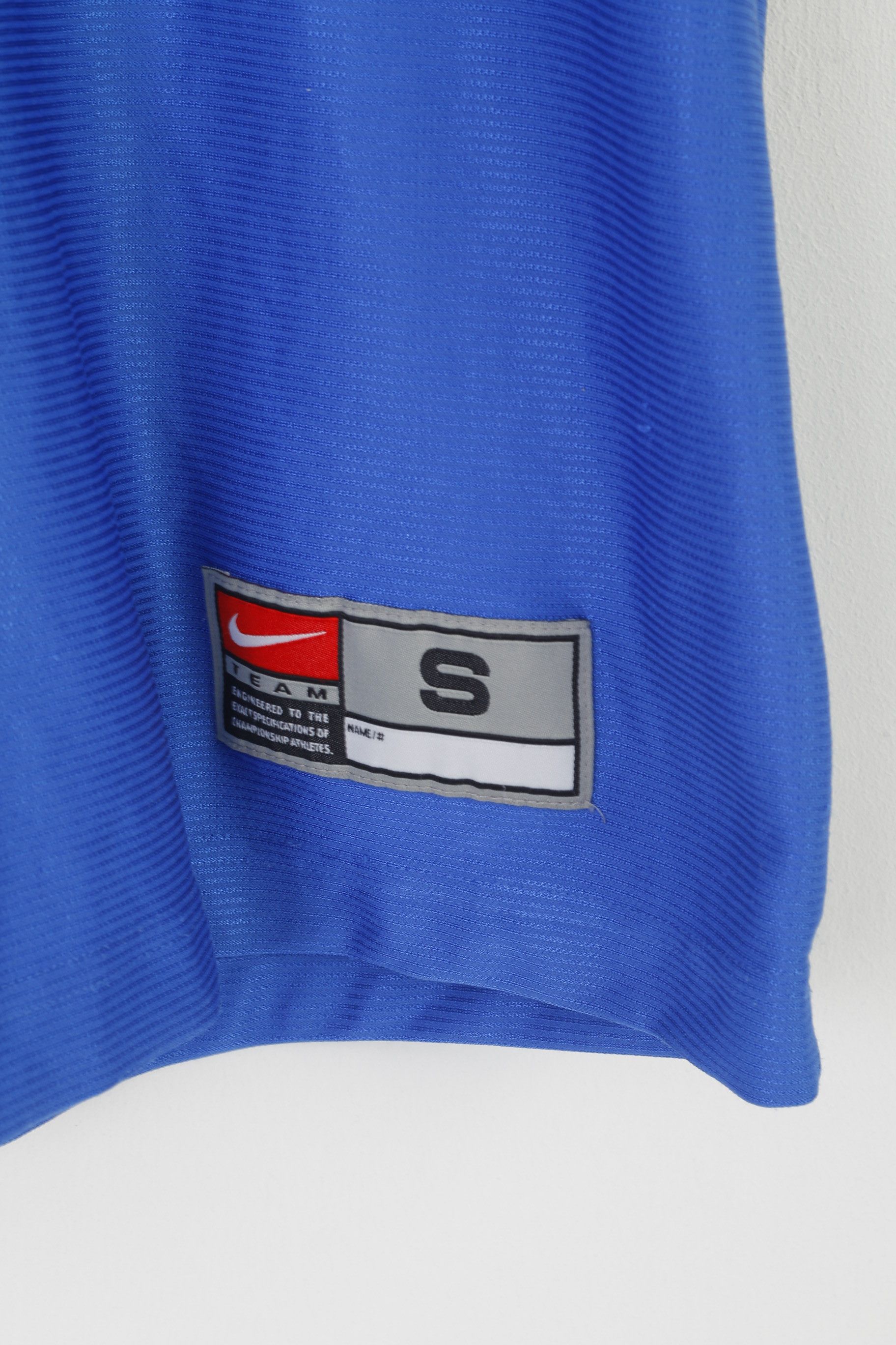 Nike × Vintage Nike Team Men S Polo Shirt Blue Shiny Vintage 8354 Size US S / EU 44-46 / 1 - 3 Thumbnail