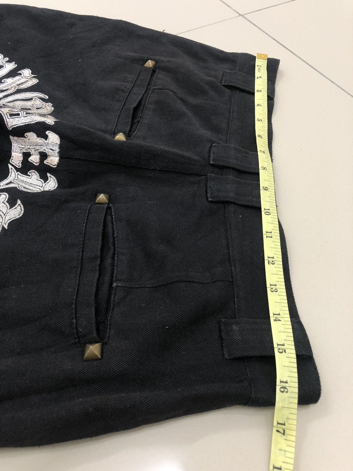 Le Grande Bleu (L.G.B.) Rare Vintage OCTOPUS ARMY Daicock Punk Poem Pant Black Loose Size US 32 / EU 48 - 11 Thumbnail