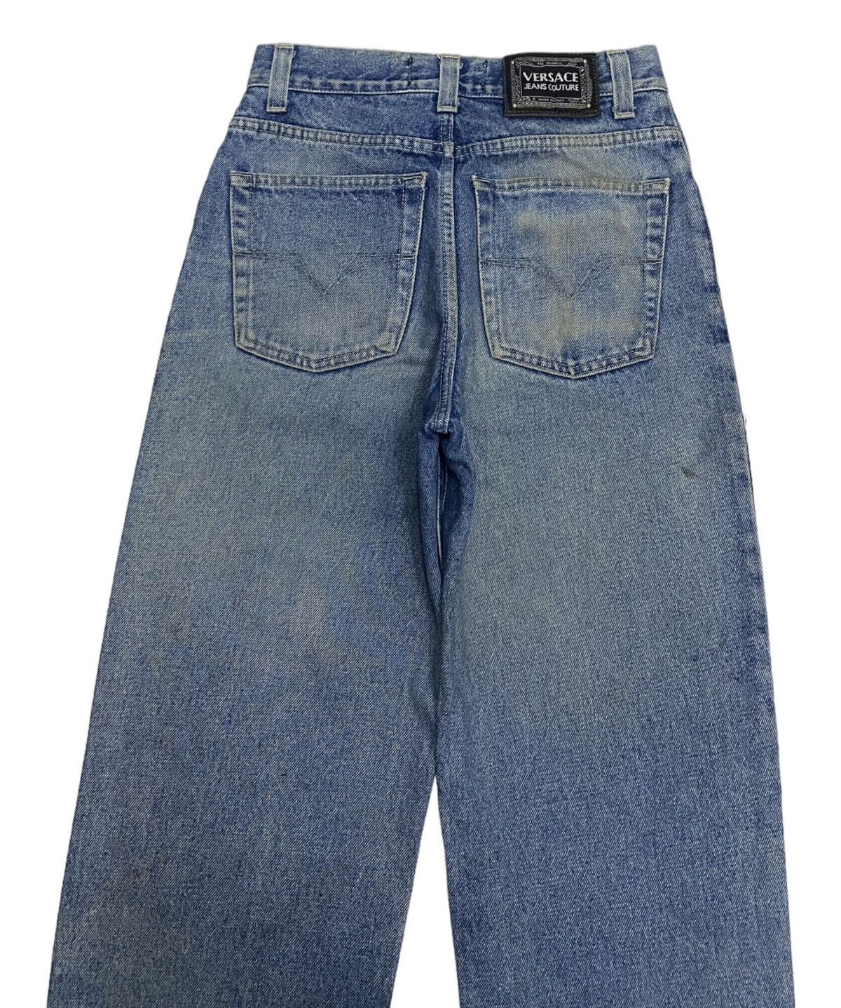 Versace VINTAGE VERSACE JEANS COUTURE BAGGY DENIM JEANS FIT Size US 27 - 4 Thumbnail