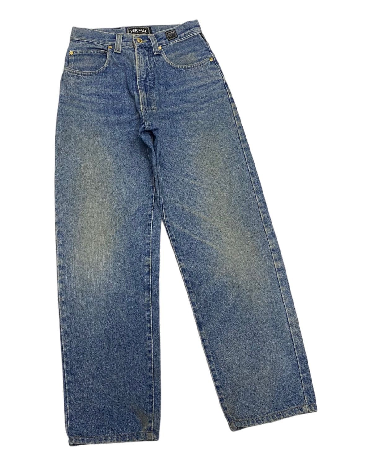 Versace VINTAGE VERSACE JEANS COUTURE BAGGY DENIM JEANS FIT Size US 27 - 5 Thumbnail