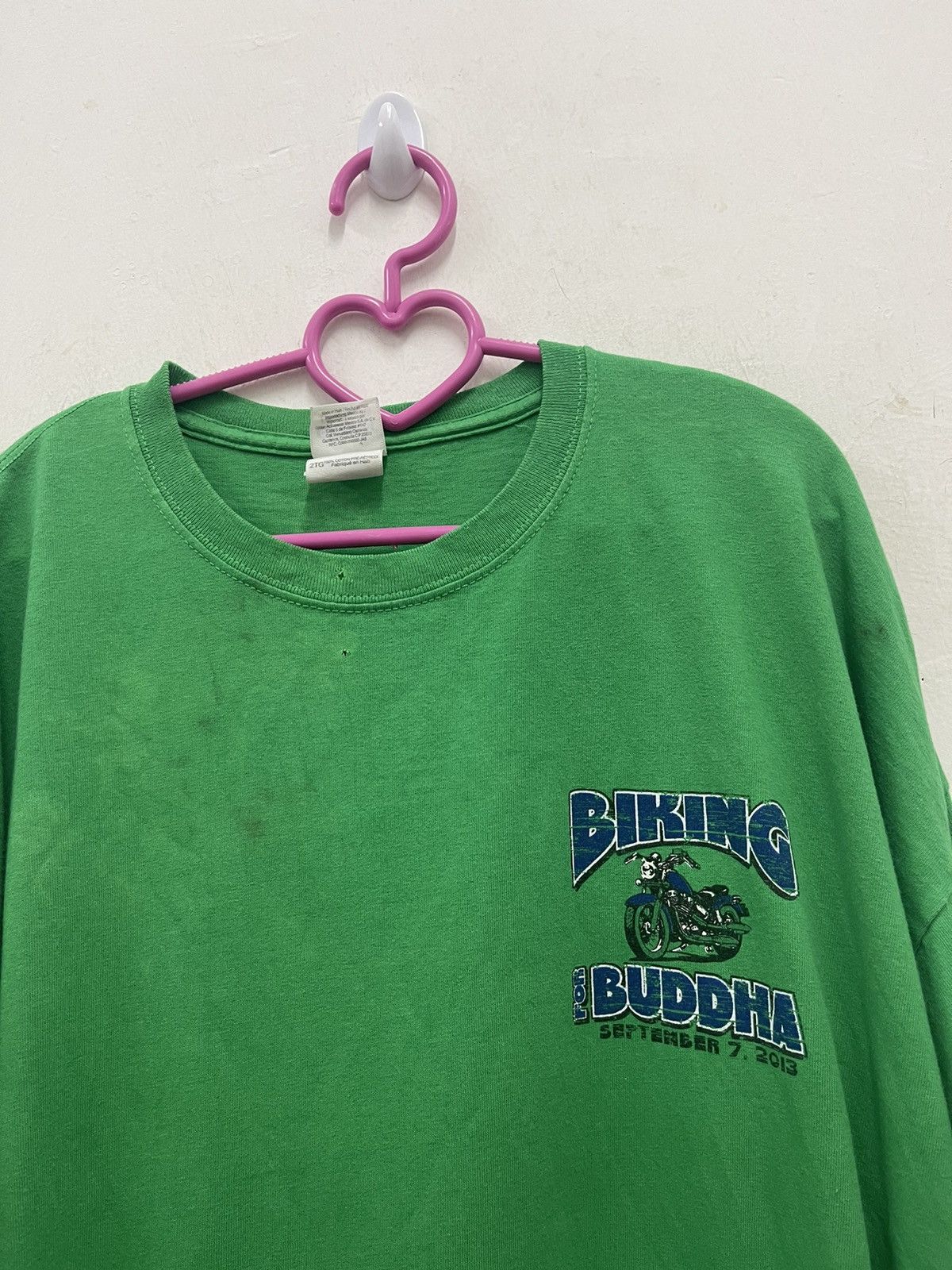 Sports Specialties Rare Vintage BIKING FOR BUDDHA Ride Racing Tee Size US XXL / EU 58 / 5 - 4 Thumbnail