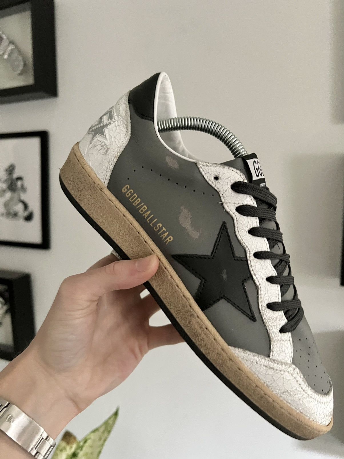 スニーカー Golden Goose Sneakers Ballstar Golden Goose BALLSTAR GREY SNEAKERS | Grailed