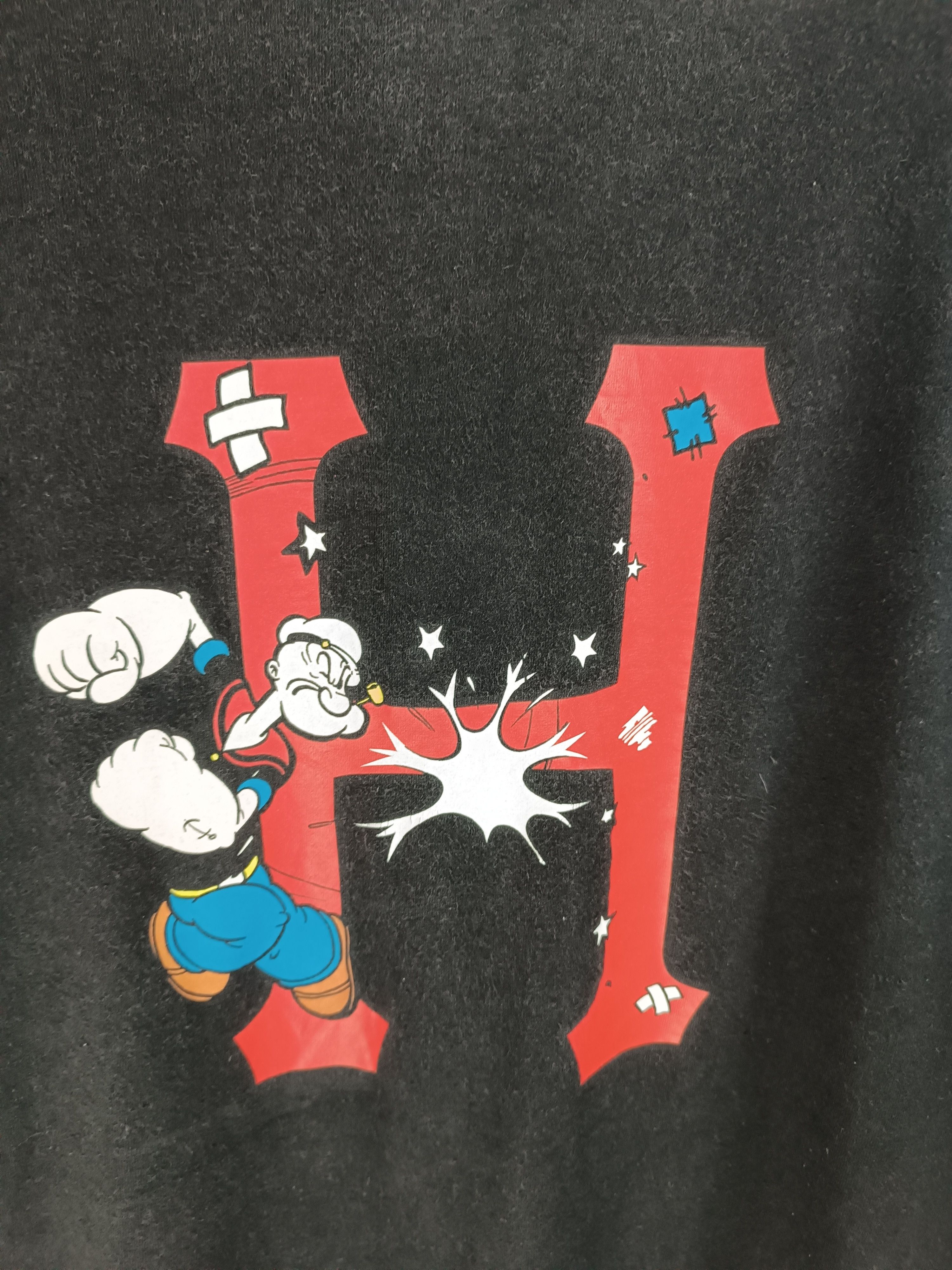 Huf VINTAGE FADED HUF X POPEYE VERY RARE COLLAB TEE Size US XL / EU 56 / 4 - 14 Thumbnail