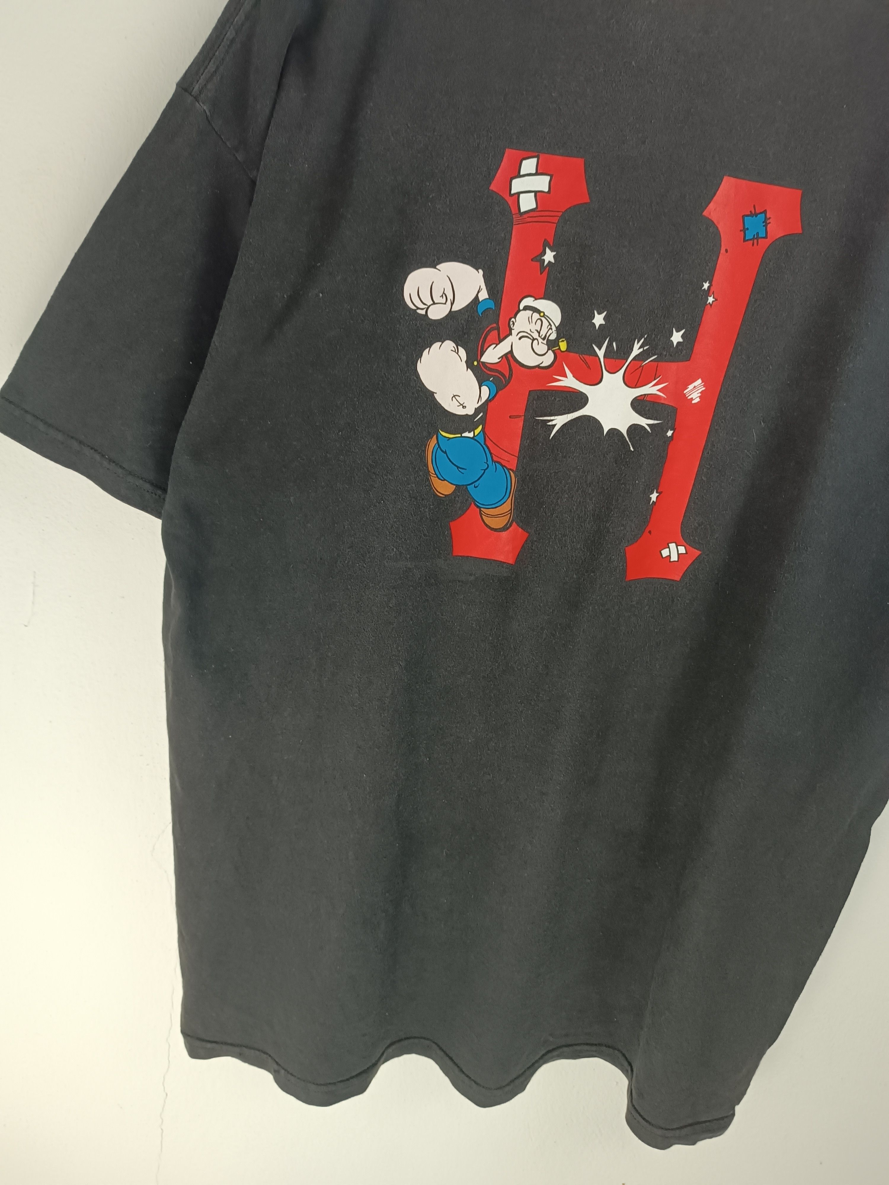 Huf VINTAGE FADED HUF X POPEYE VERY RARE COLLAB TEE Size US XL / EU 56 / 4 - 12 Thumbnail