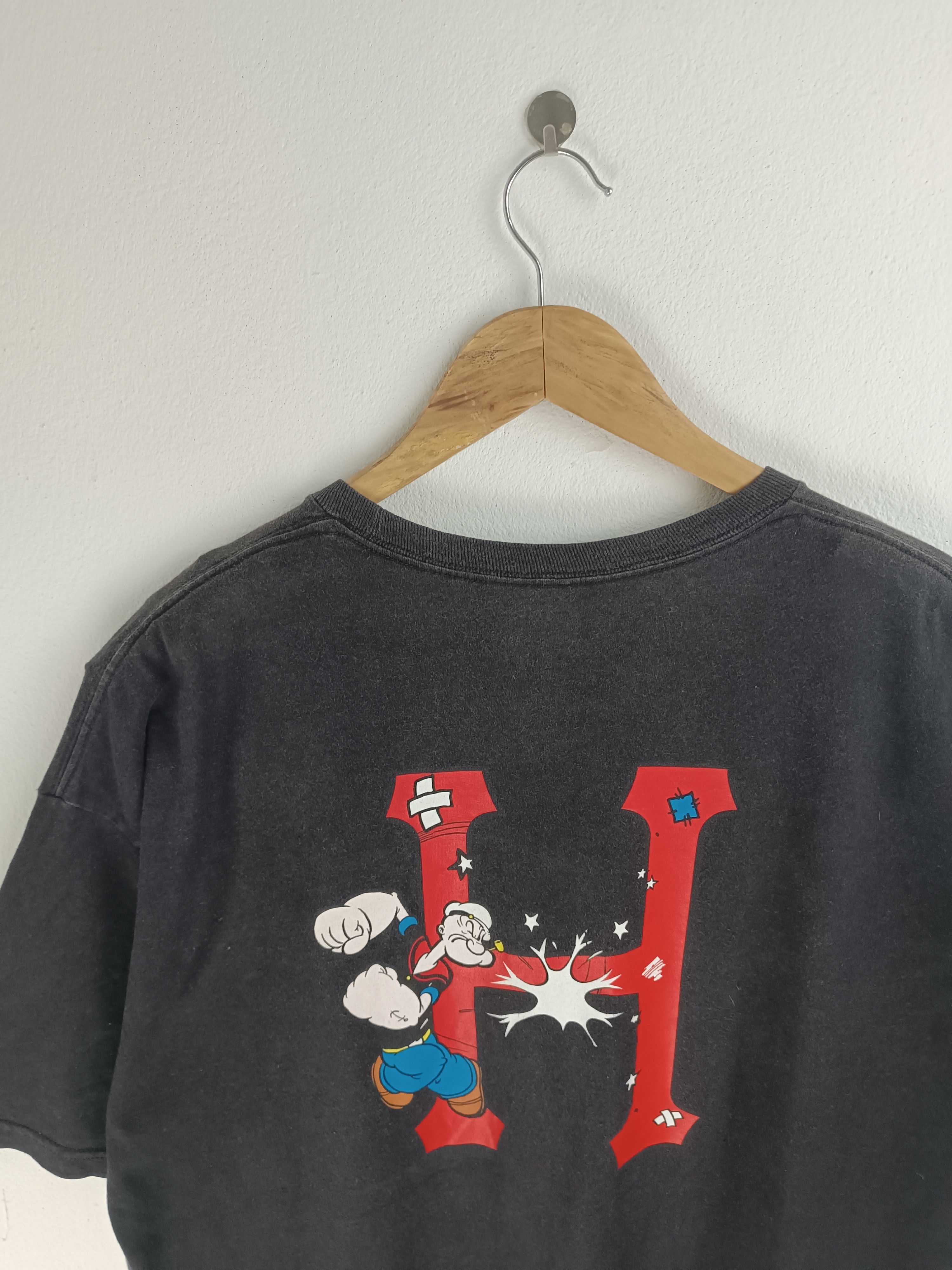Huf VINTAGE FADED HUF X POPEYE VERY RARE COLLAB TEE Size US XL / EU 56 / 4 - 11 Thumbnail