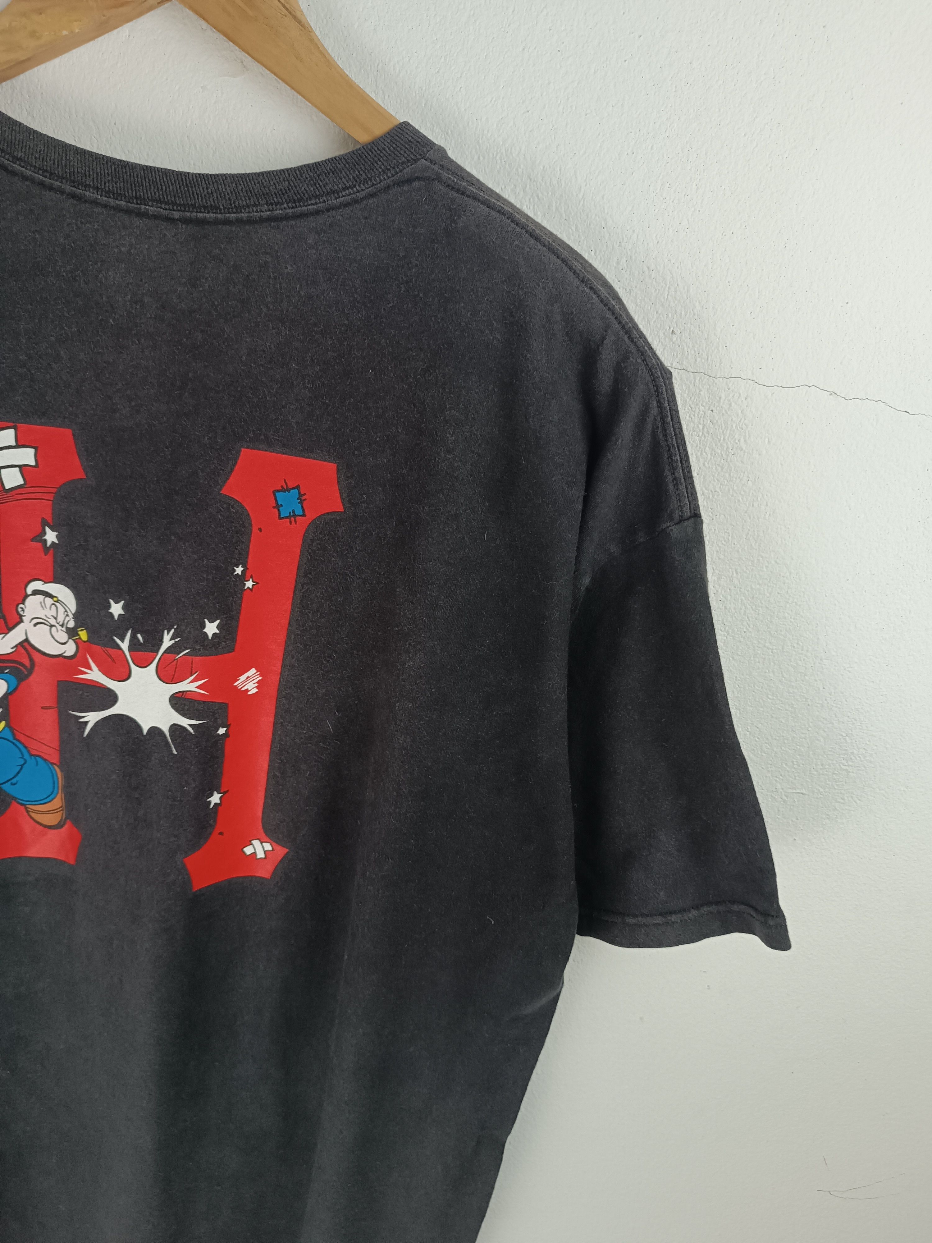Huf VINTAGE FADED HUF X POPEYE VERY RARE COLLAB TEE Size US XL / EU 56 / 4 - 13 Thumbnail