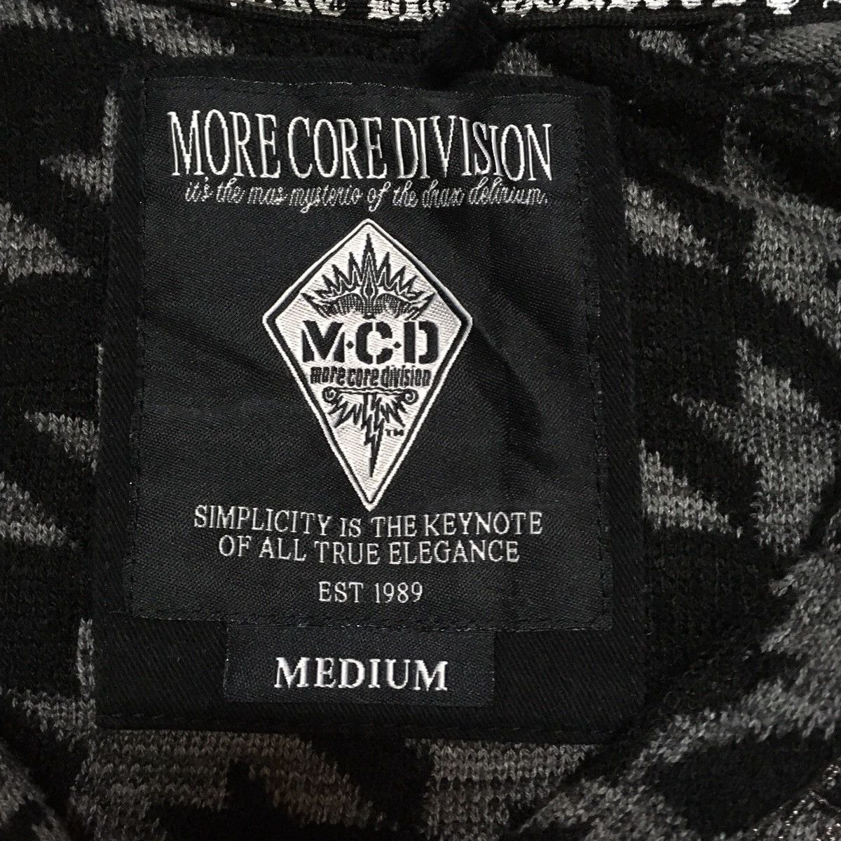 Japanese Brand More Core Division M.C.D Full Zipper Hoodie Size US M / EU 48-50 / 2 - 4 Thumbnail
