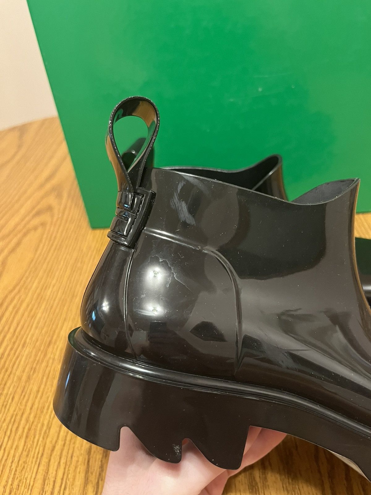 Bottega Veneta Bottega Veneta Rubber Ankle Boot Size US 7 / EU 40 - 8 Thumbnail