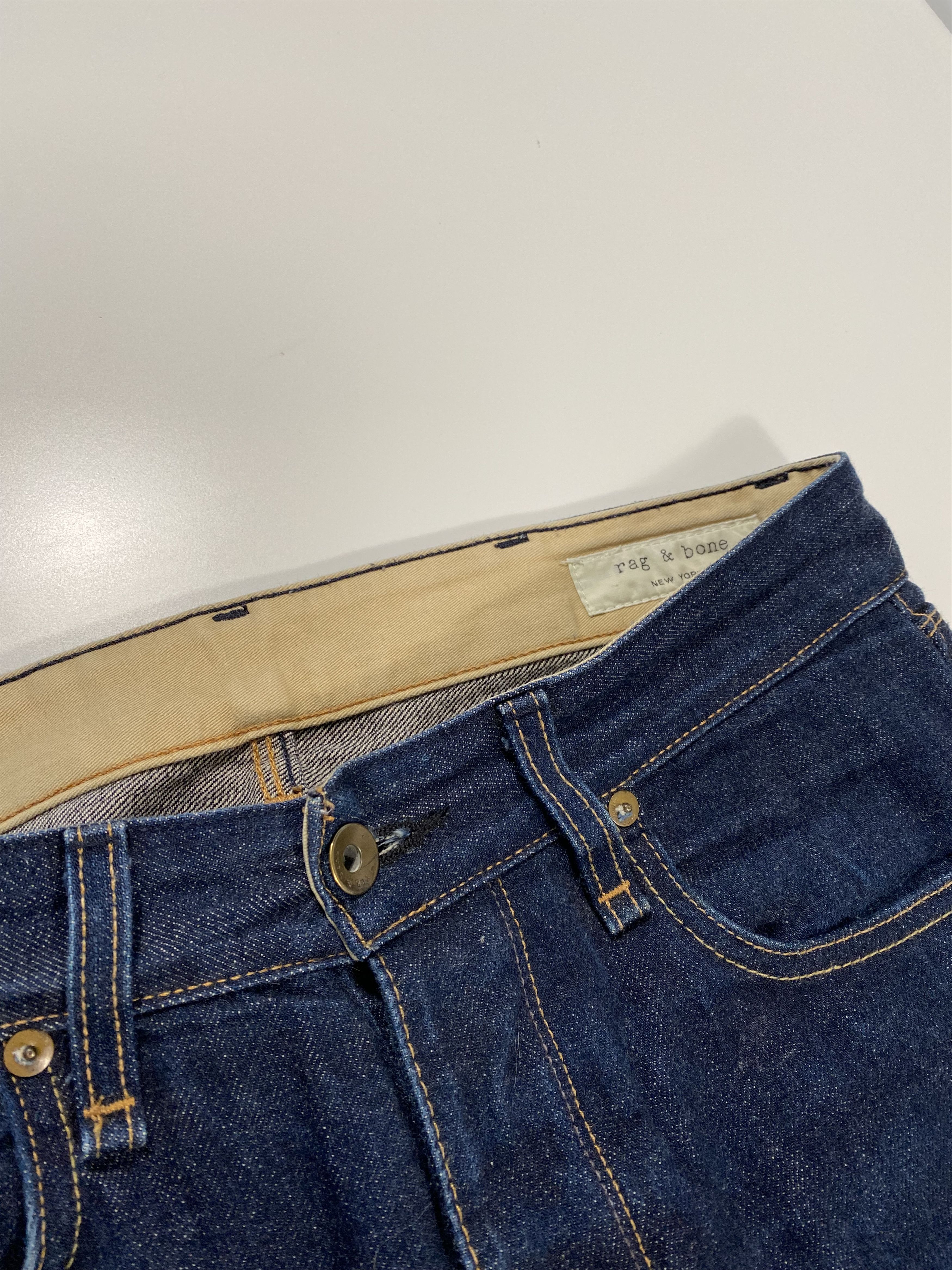 Rag & Bone Rag & Bone Indigo Selvedge skinny fit jeans 29x27 Size US 29 - 3 Thumbnail