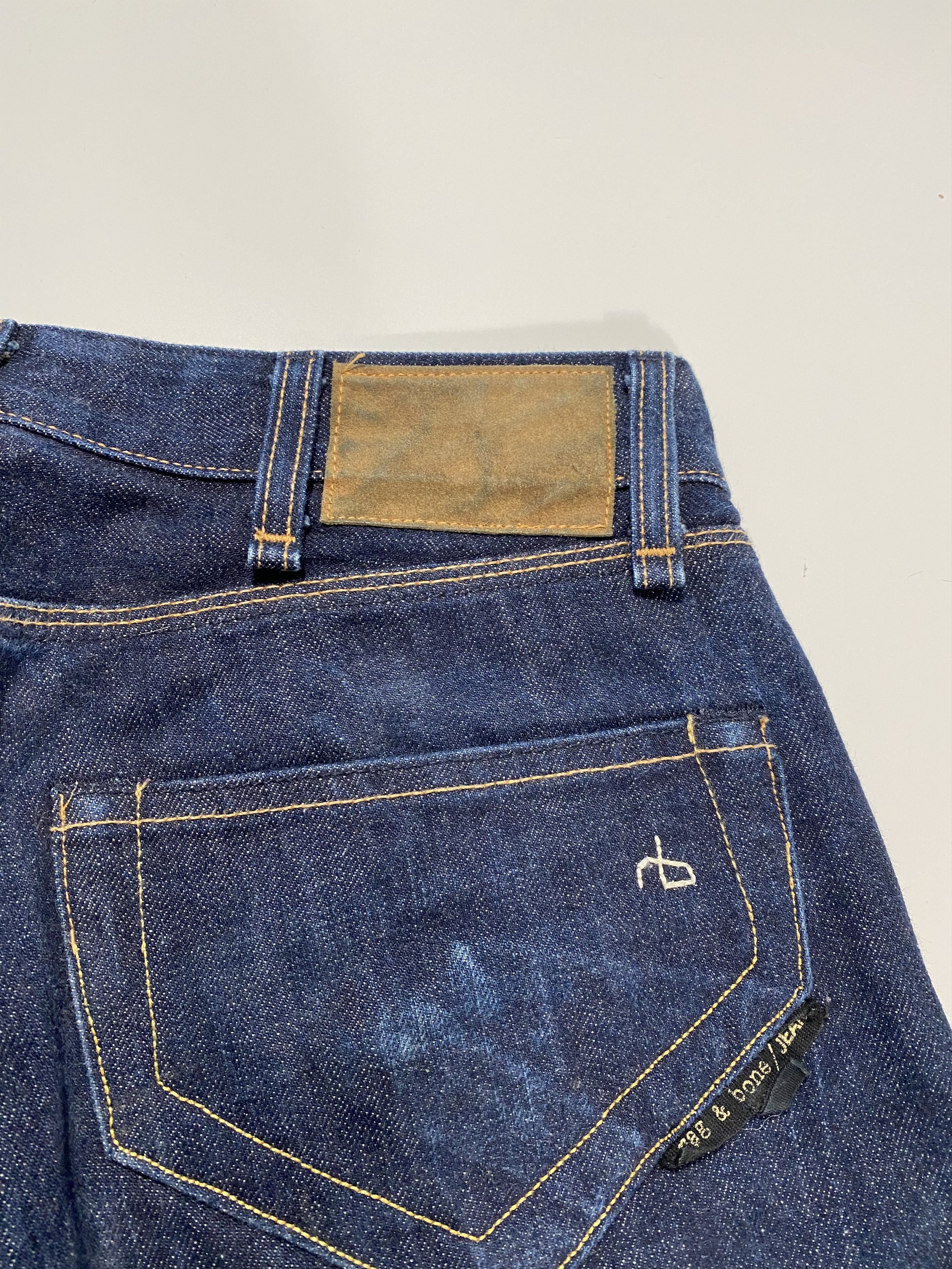 Rag & Bone Rag & Bone Indigo Selvedge skinny fit jeans 29x27 Size US 29 - 5 Thumbnail