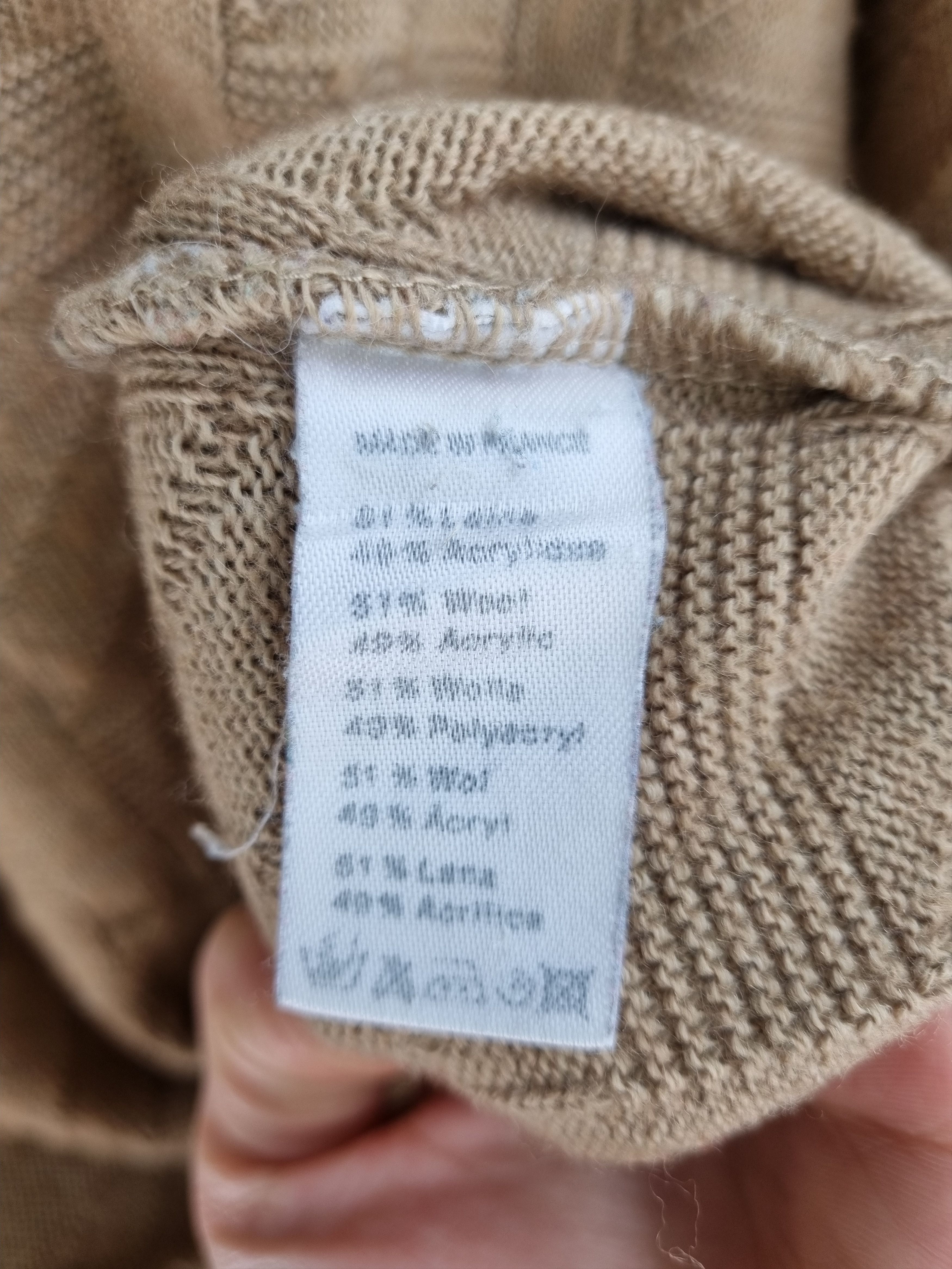 Lacoste × Vintage 80s LACOSTE Chemise Cable Knitted Wool sweater GOLF WANG Size US L / EU 52-54 / 3 - 9 Thumbnail