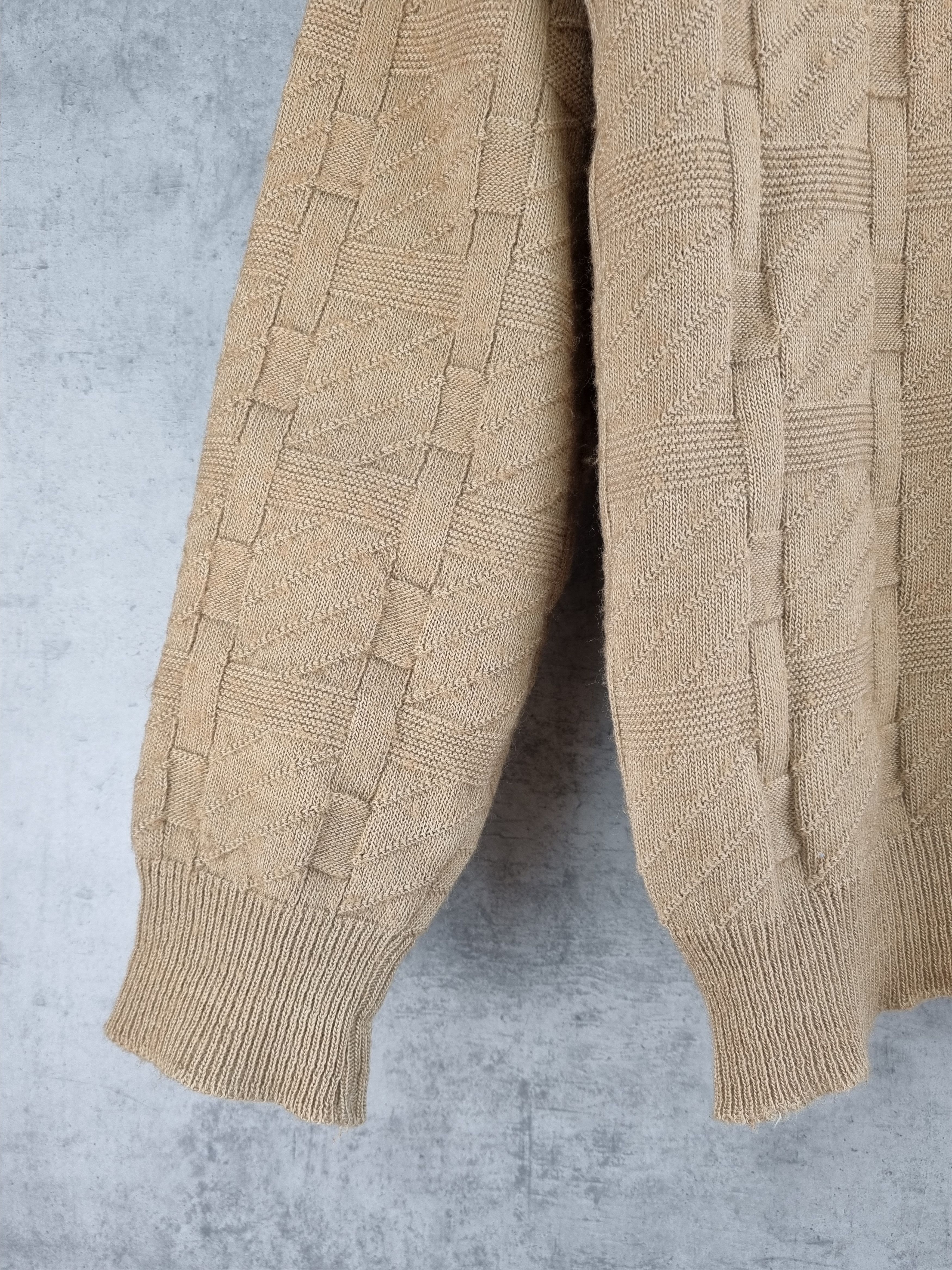 Lacoste × Vintage 80s LACOSTE Chemise Cable Knitted Wool sweater GOLF WANG Size US L / EU 52-54 / 3 - 11 Thumbnail