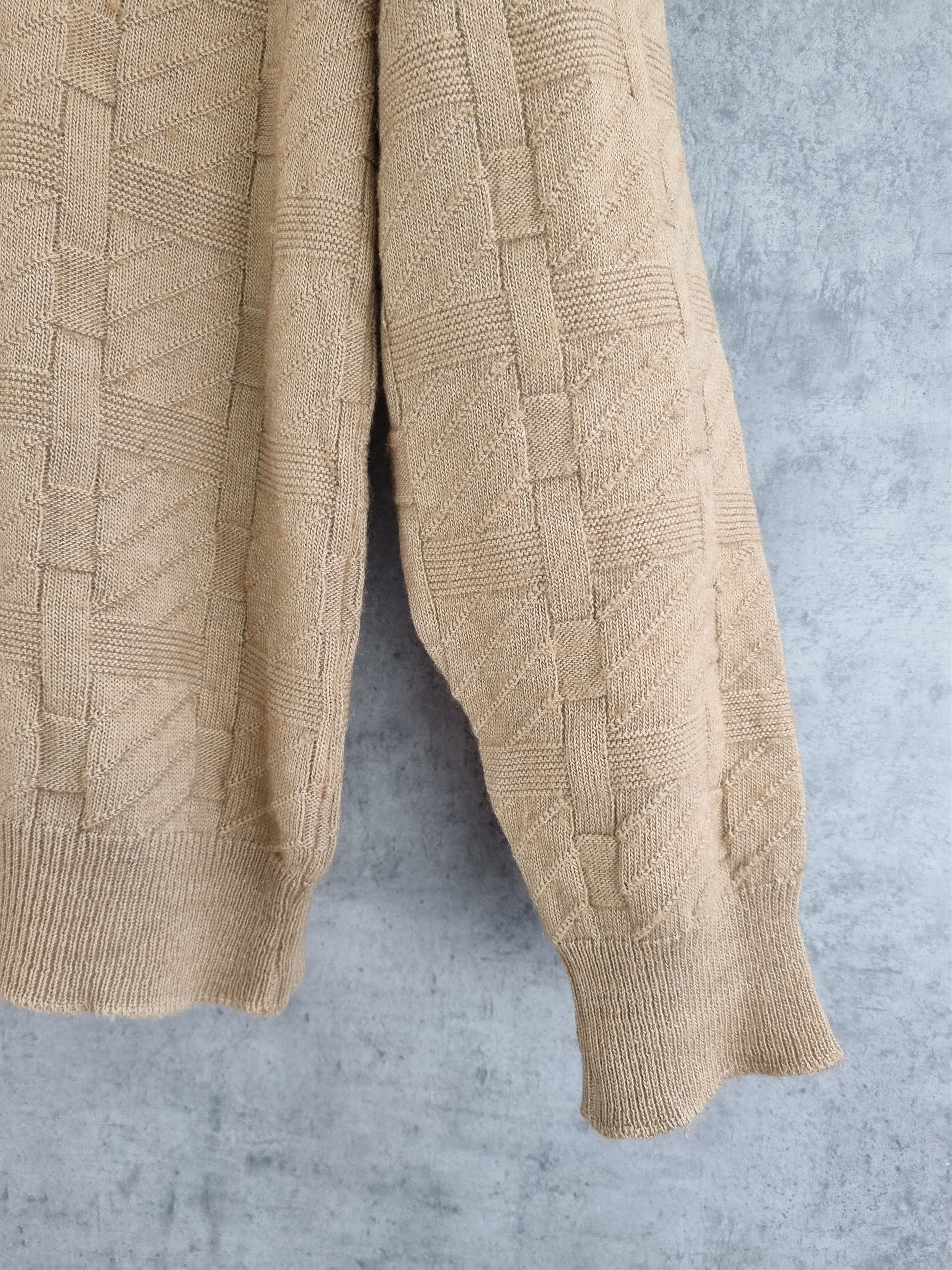 Lacoste × Vintage 80s LACOSTE Chemise Cable Knitted Wool sweater GOLF WANG Size US L / EU 52-54 / 3 - 12 Thumbnail