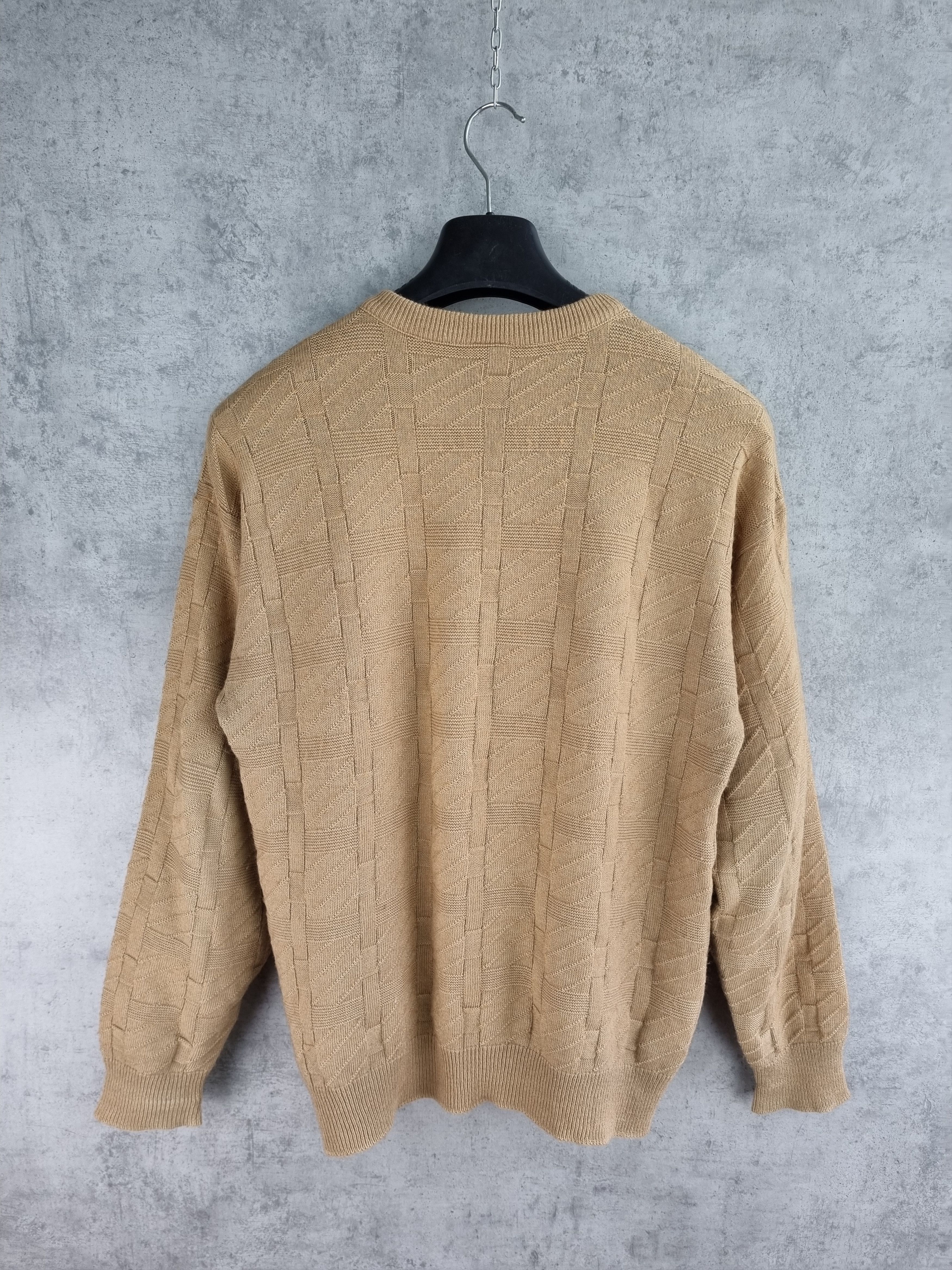 Lacoste × Vintage 80s LACOSTE Chemise Cable Knitted Wool sweater GOLF WANG Size US L / EU 52-54 / 3 - 3 Thumbnail
