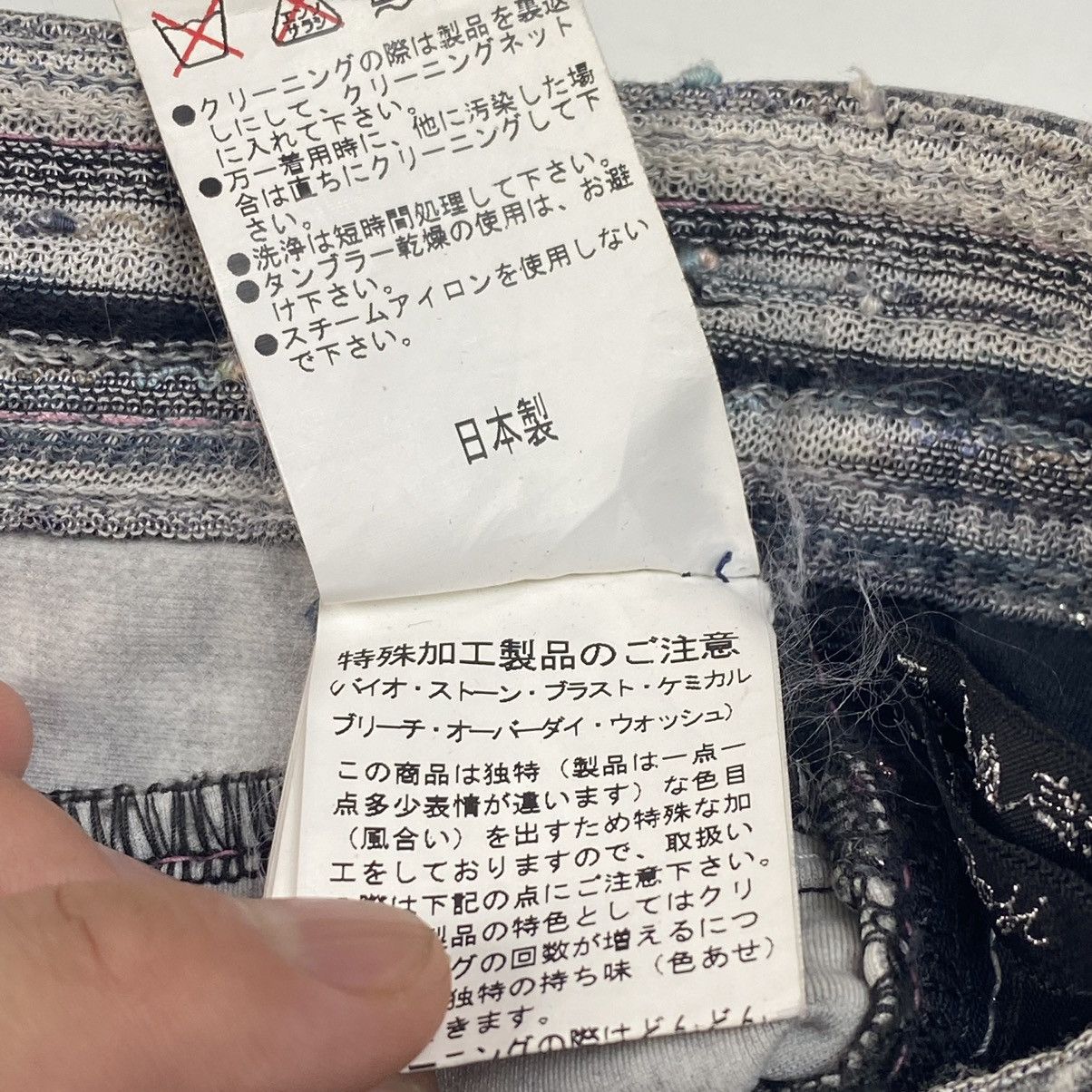Japanese Brand 90s La Moda Goji Multizipper Houndstooth Flared Size US 29 - 15 Thumbnail