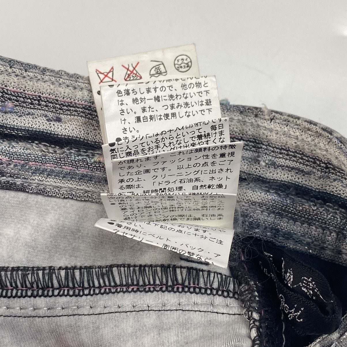 Japanese Brand 90s La Moda Goji Multizipper Houndstooth Flared Size US 29 - 17 Thumbnail