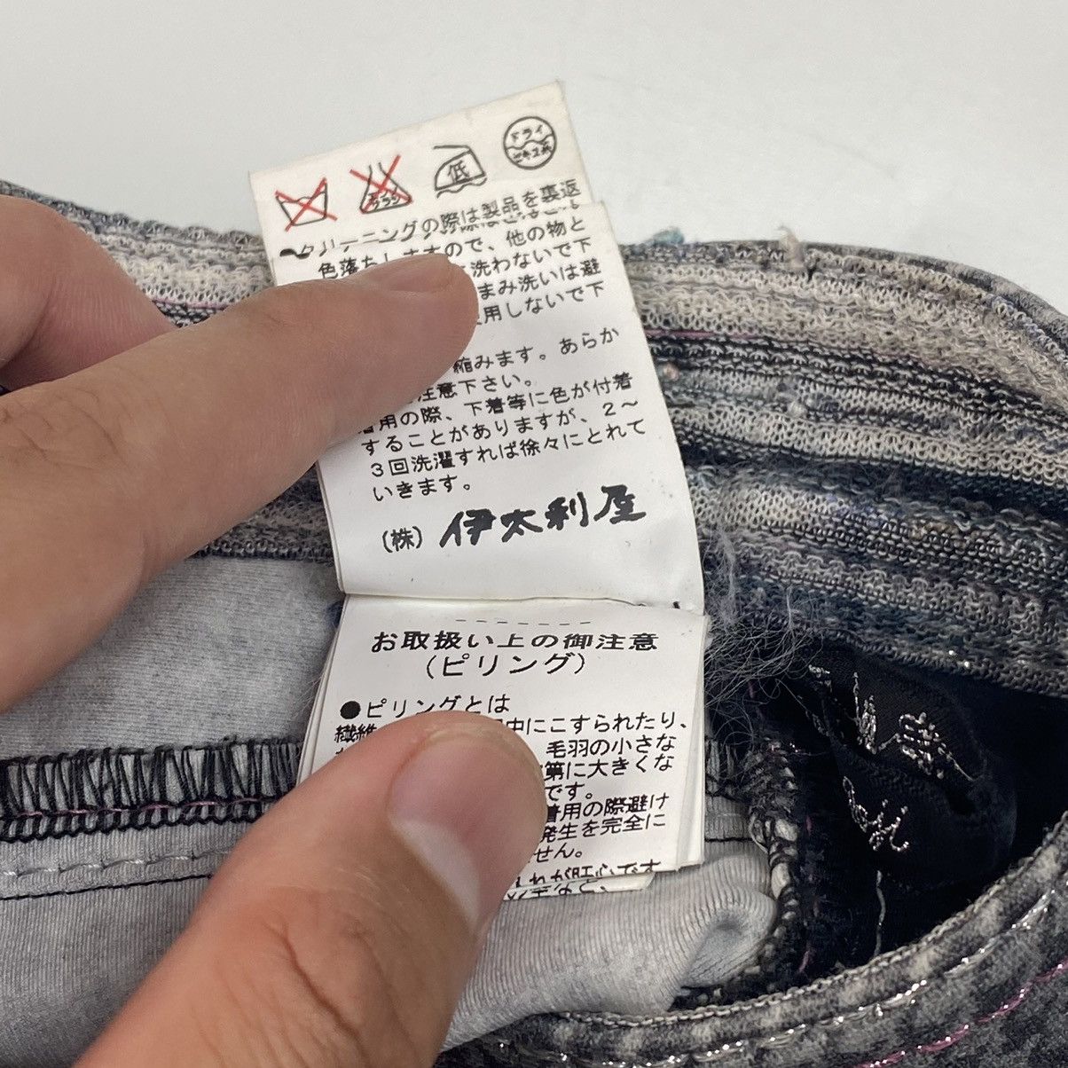 Japanese Brand 90s La Moda Goji Multizipper Houndstooth Flared Size US 29 - 16 Thumbnail