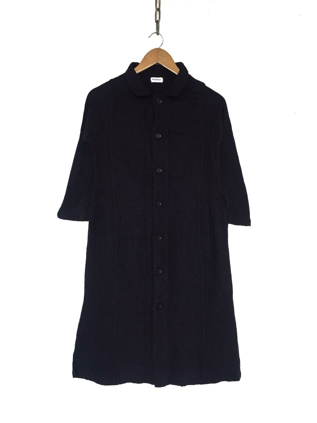 OG Issey Miyake Plantation Wool Long Shirt Blouse