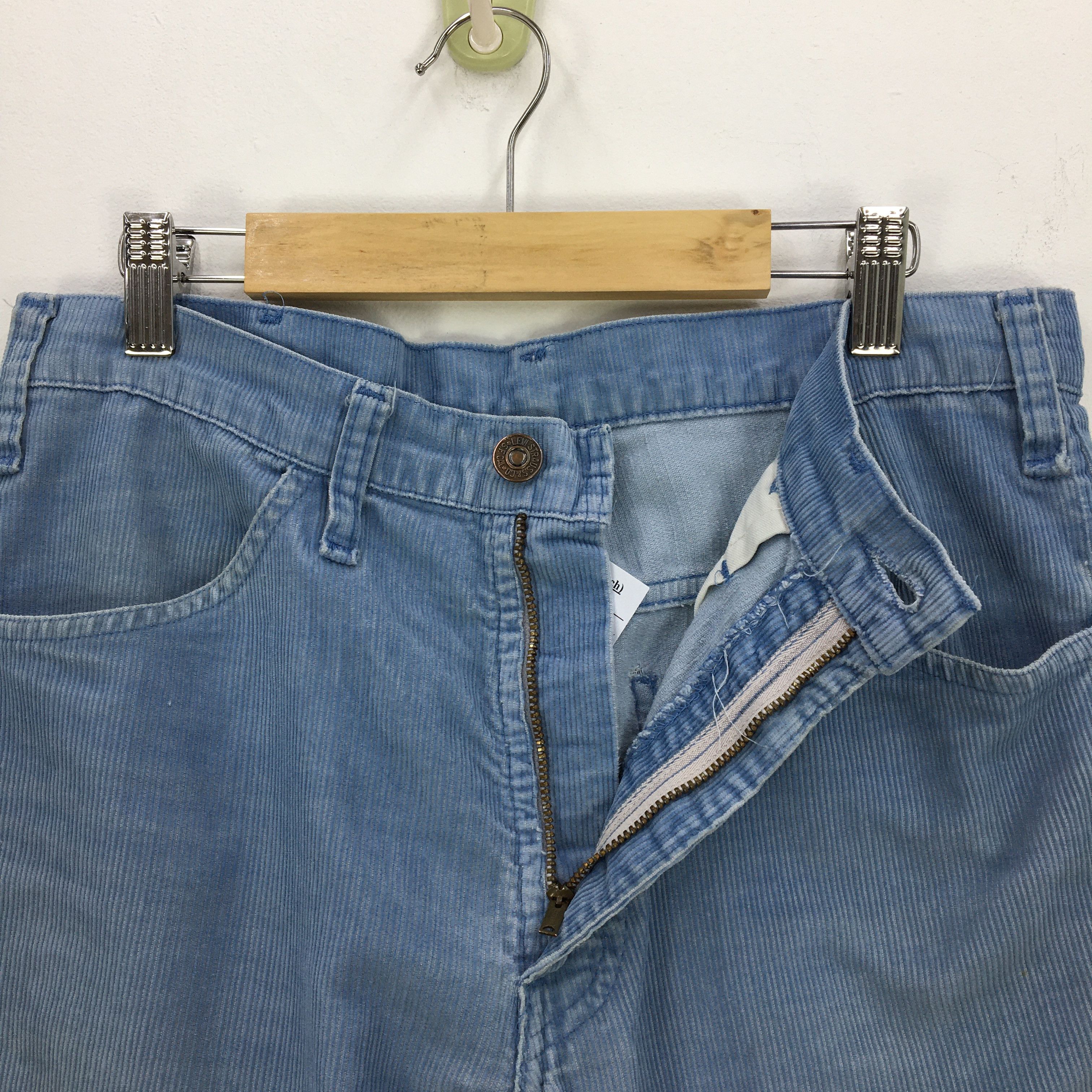 Levi's 70s Levis Corduroy Bootcut Jeans Levis Flare Wide Leg Denim Size 28" / US 6 / IT 42 - 11 Thumbnail