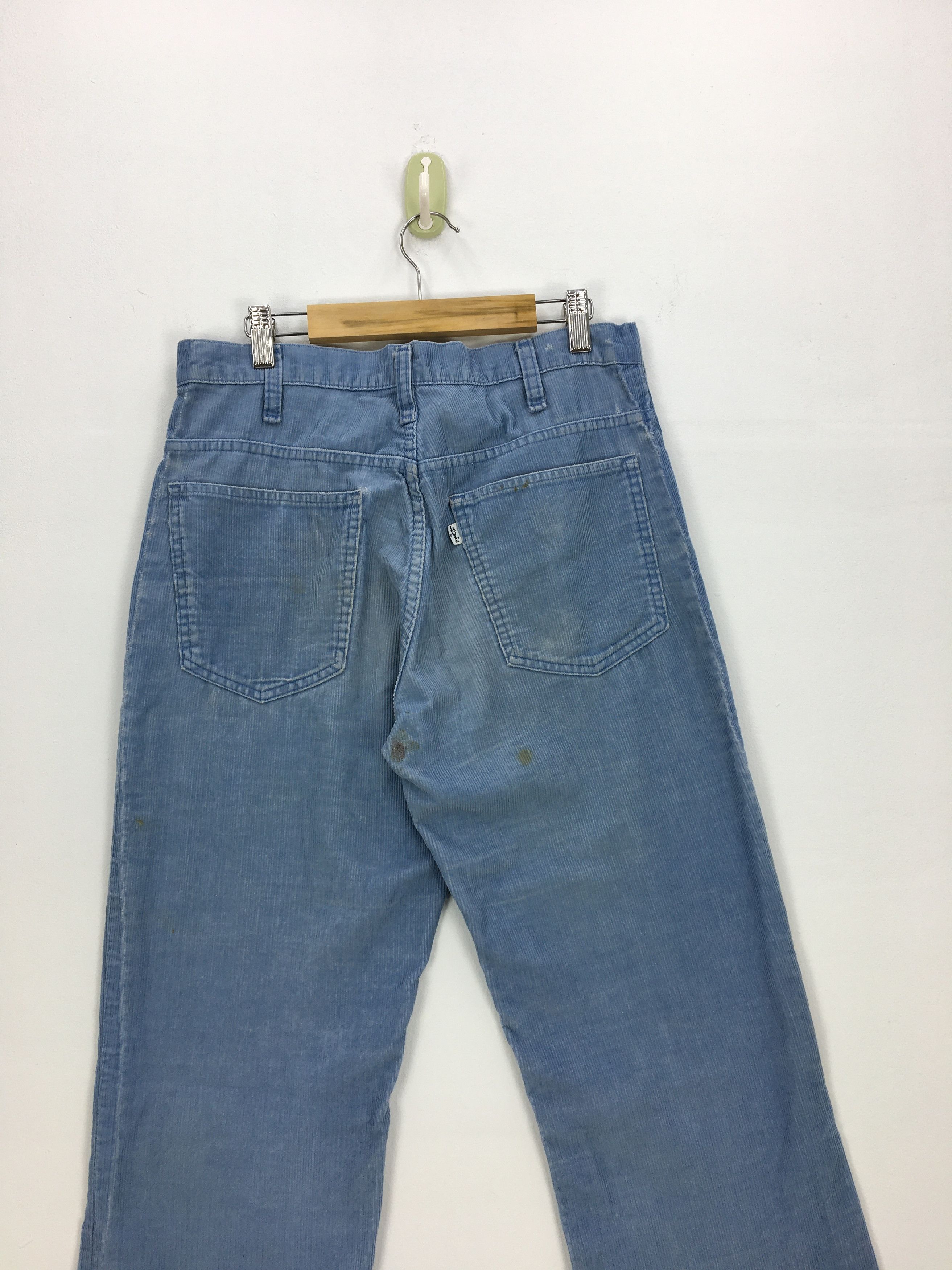 Levi's 70s Levis Corduroy Bootcut Jeans Levis Flare Wide Leg Denim Size 28" / US 6 / IT 42 - 6 Thumbnail