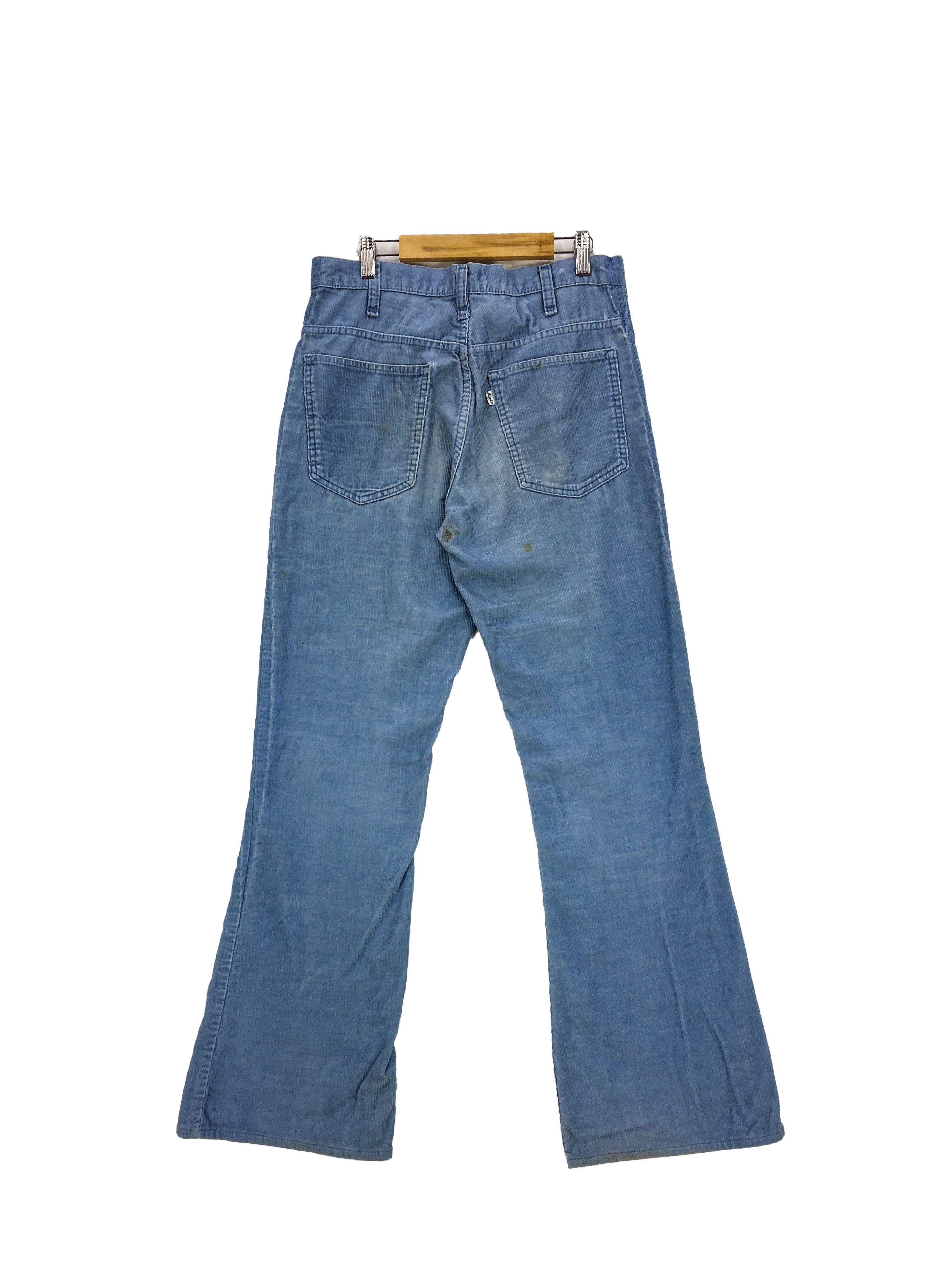 Levi's 70s Levis Corduroy Bootcut Jeans Levis Flare Wide Leg Denim Size 28" / US 6 / IT 42 - 2 Thumbnail