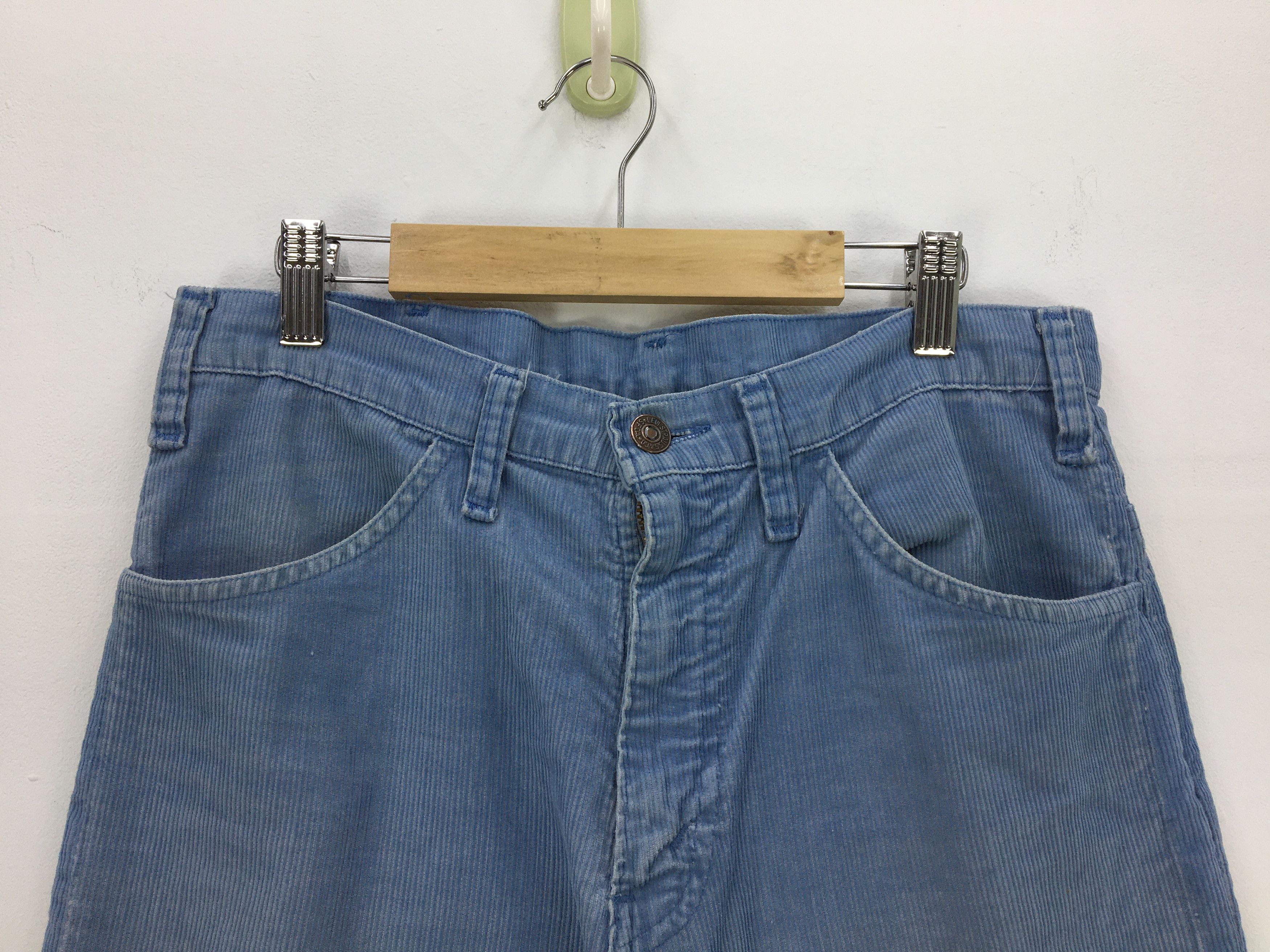Levi's 70s Levis Corduroy Bootcut Jeans Levis Flare Wide Leg Denim Size 28" / US 6 / IT 42 - 5 Thumbnail
