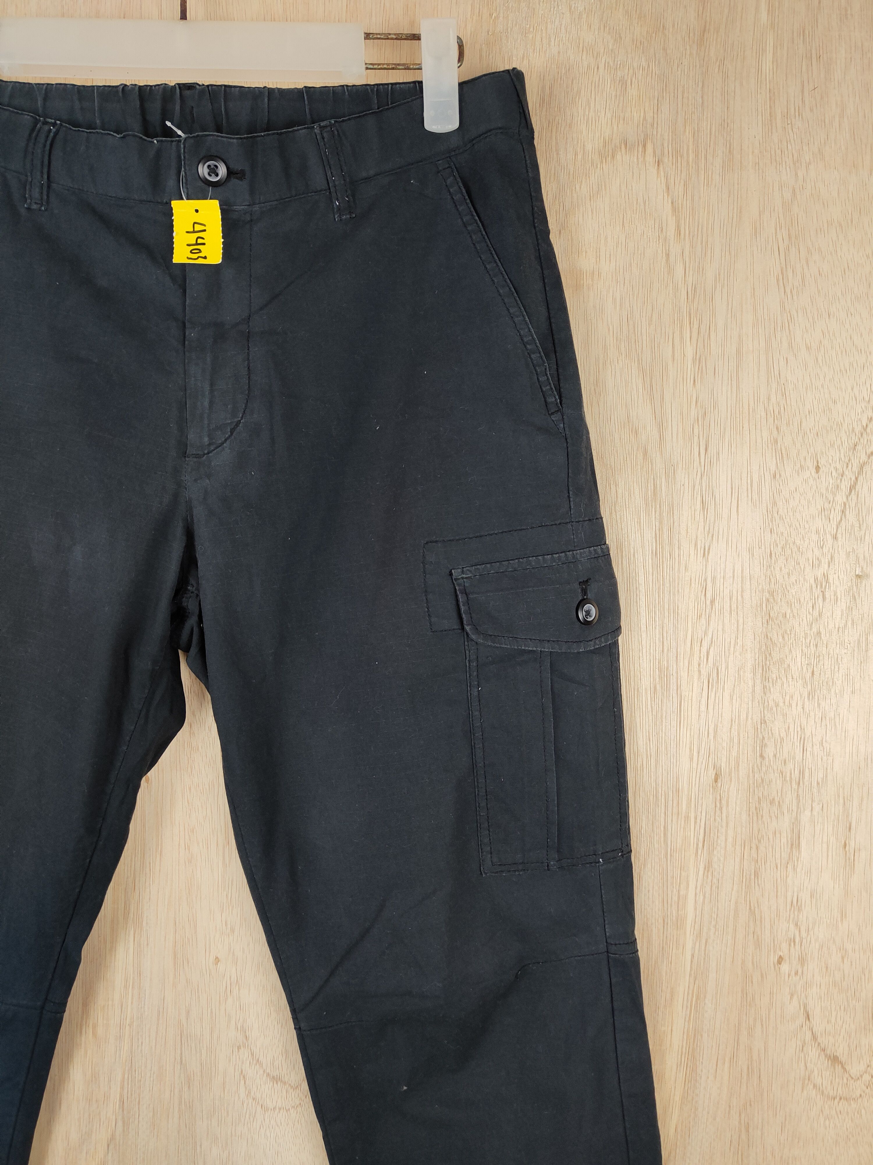 Japanese Brand × Uniqlo Uniqlo Blue multipocket jogger Black Pant #4403 Size US 30 / EU 46 - 4 Thumbnail