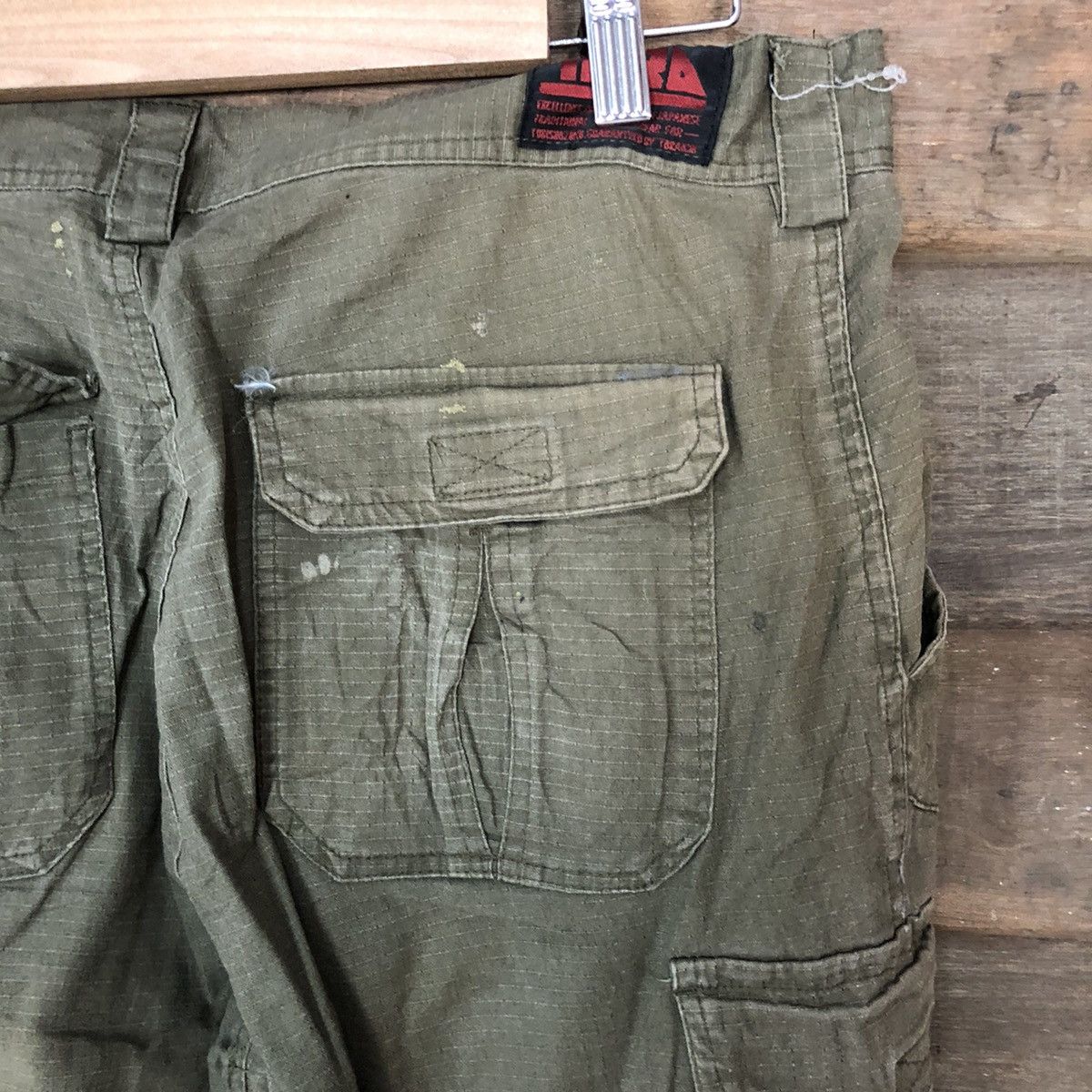 Japanese Brand Tora Dark Brown faded utility jogger Cargo Pants #6883 Size US 32 / EU 48 - 16 Thumbnail