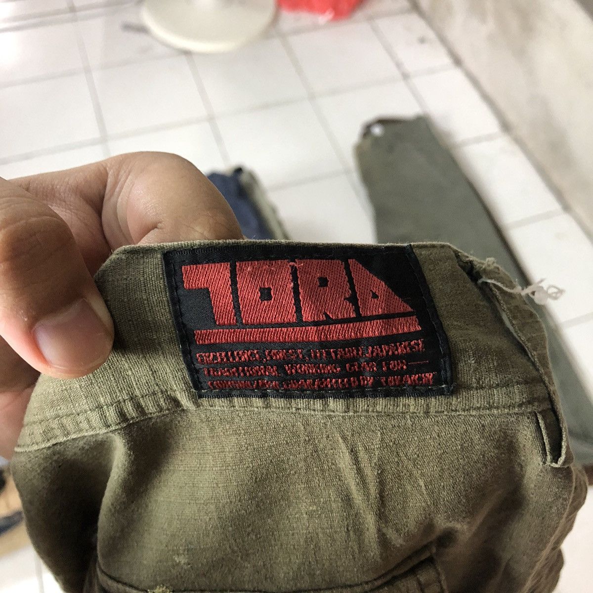 Japanese Brand Tora Dark Brown faded utility jogger Cargo Pants #6883 Size US 32 / EU 48 - 19 Thumbnail