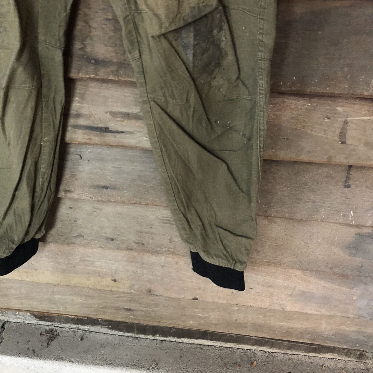 Japanese Brand Tora Dark Brown faded utility jogger Cargo Pants #6883 Size US 32 / EU 48 - 9 Thumbnail