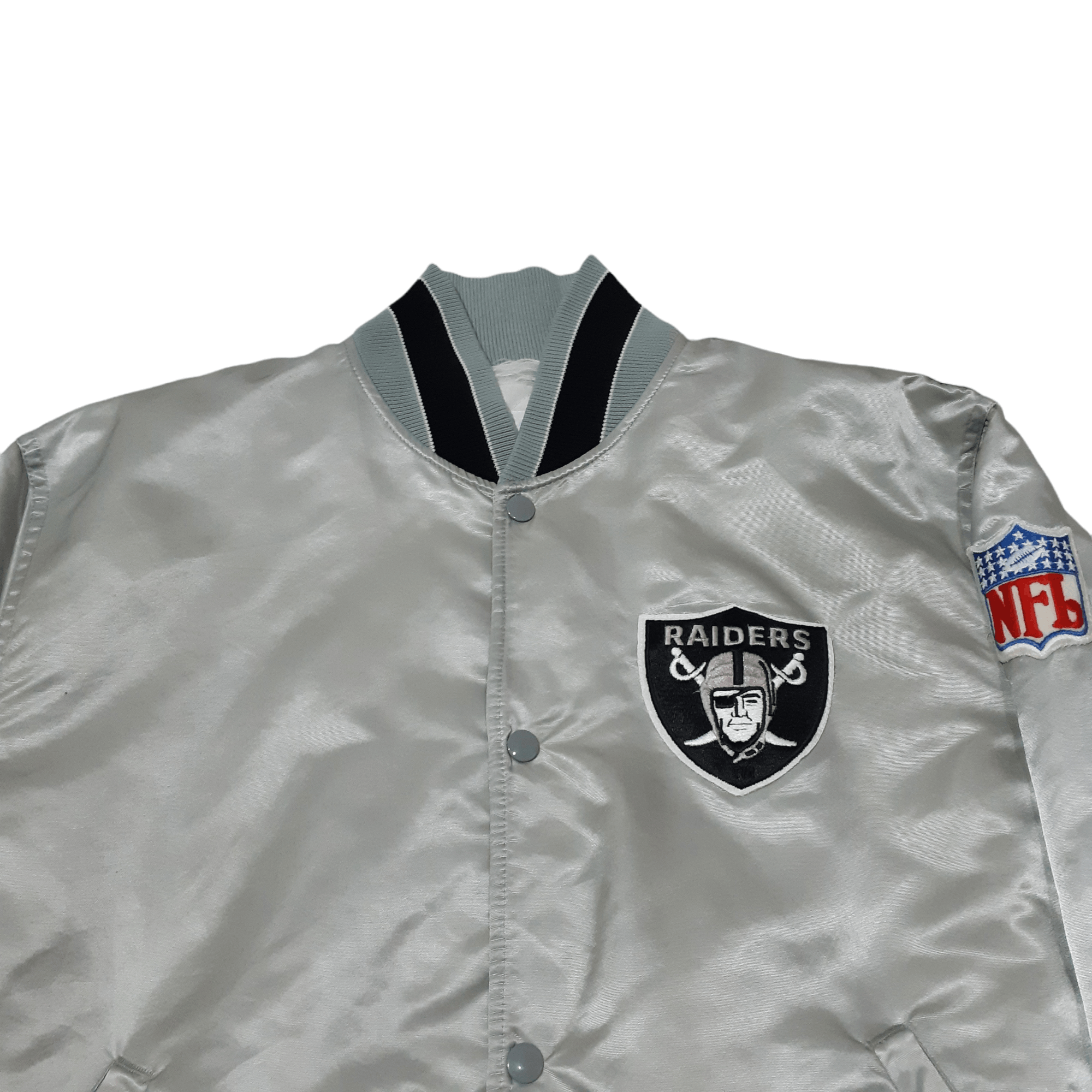 NFL × Starter × Vintage Vintage 80s Raiders NFL Starter Varsity Jacket Rare Size US L / EU 52-54 / 3 - 2 Thumbnail