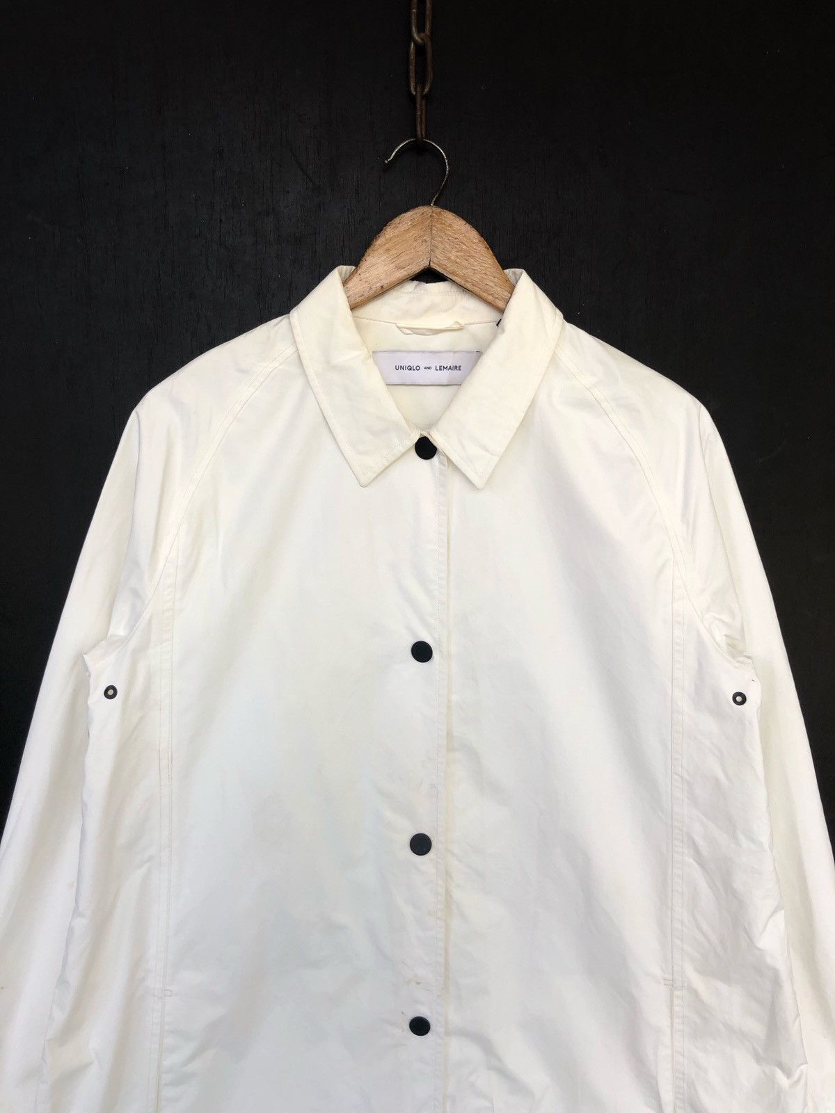 Lemaire × Uniqlo HEAT🔥Lemaire Paris Off White A line Trench Coat Size US L / EU 52-54 / 3 - 4 Thumbnail