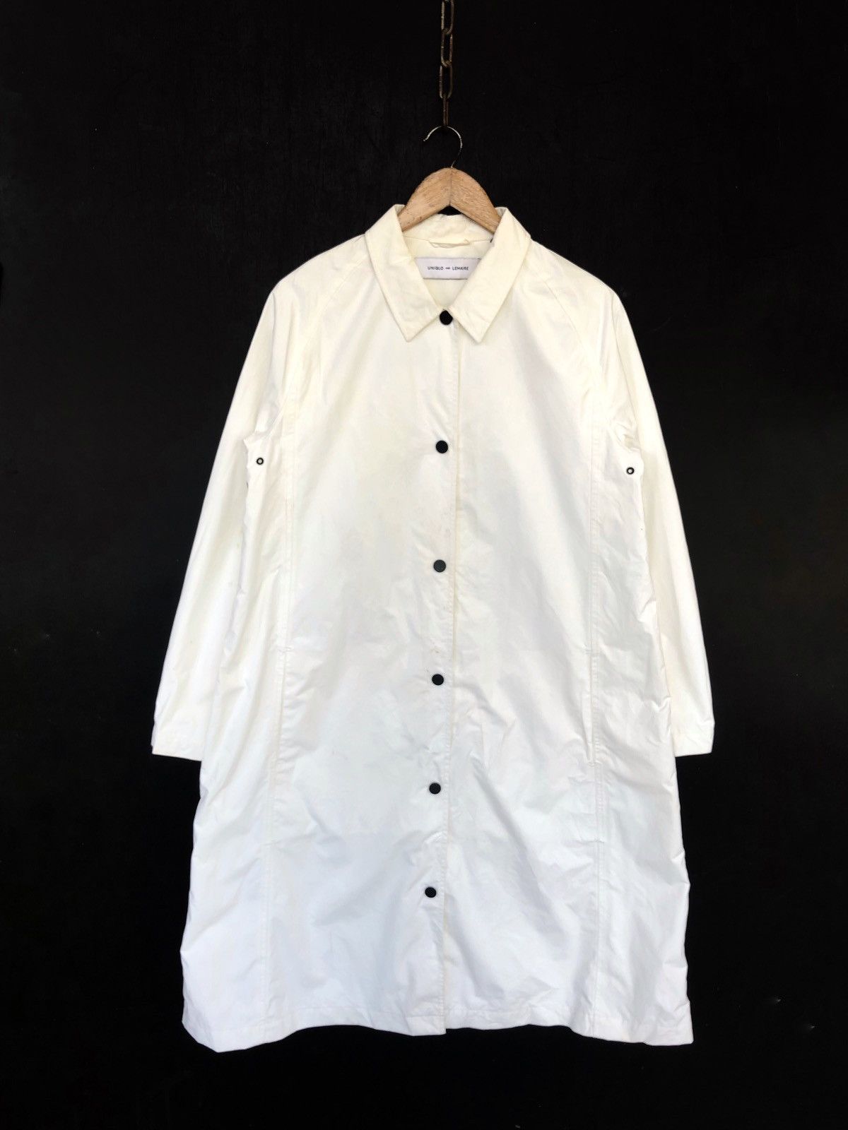 Lemaire × Uniqlo HEAT🔥Lemaire Paris Off White A line Trench Coat Size US L / EU 52-54 / 3 - 2 Thumbnail