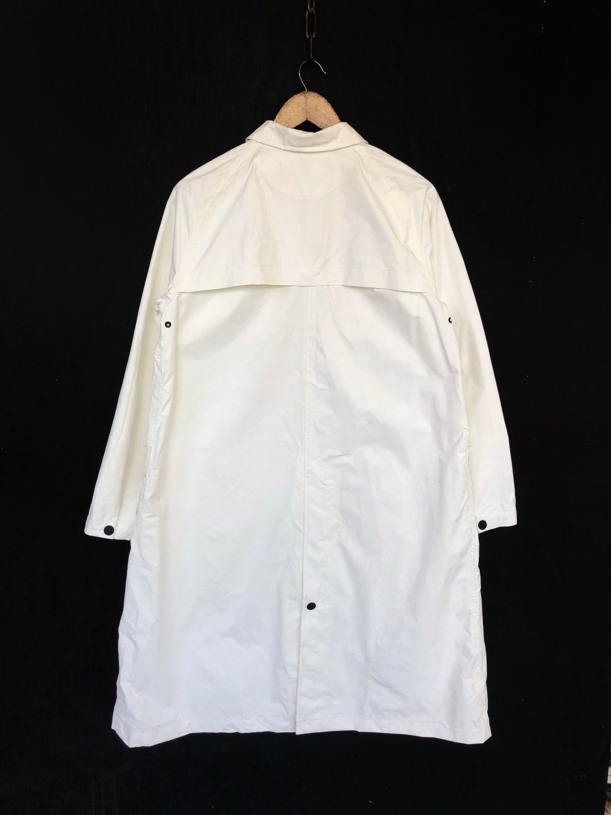 Lemaire × Uniqlo HEAT🔥Lemaire Paris Off White A line Trench Coat Size US L / EU 52-54 / 3 - 3 Thumbnail