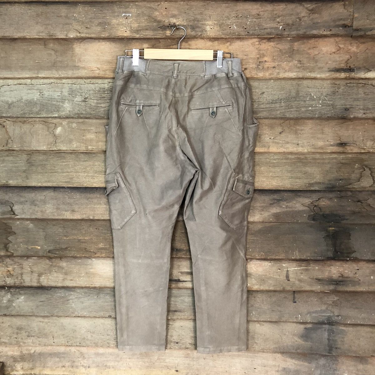 Japanese Brand Dw2R faded Brown multipocket jogger Cargo Pants #4028 Size US 28 / EU 44 - 10 Thumbnail