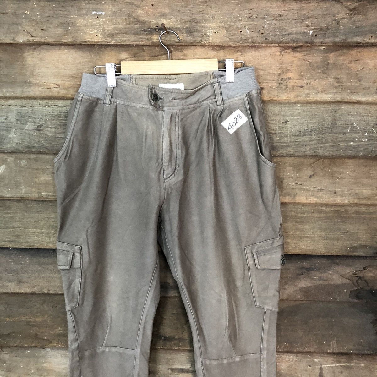 Japanese Brand Dw2R faded Brown multipocket jogger Cargo Pants #4028 Size US 28 / EU 44 - 2 Thumbnail