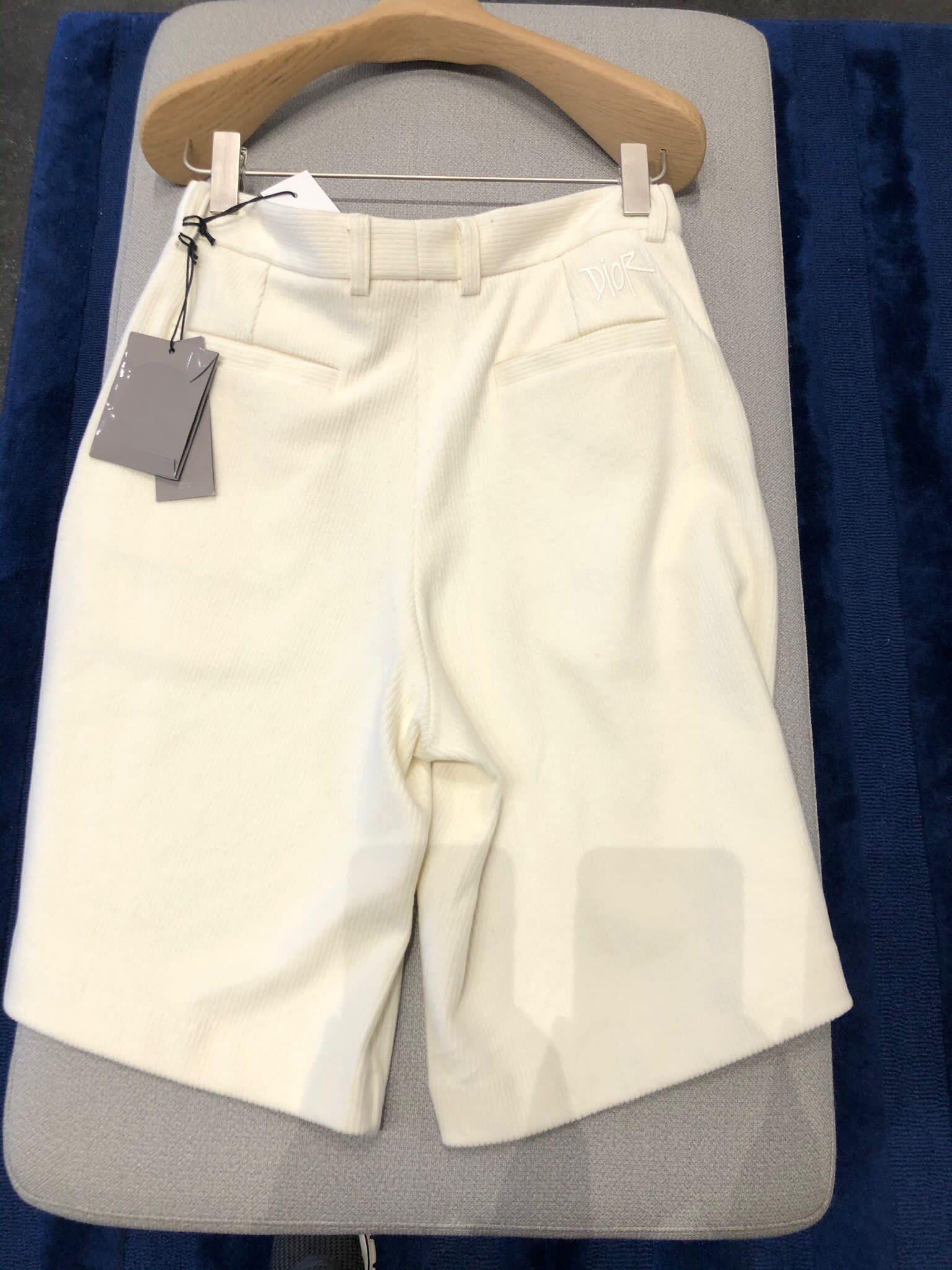 image of Dior M.cut&s Pants Shorts In Blanc Casse, Men's (Size 30)