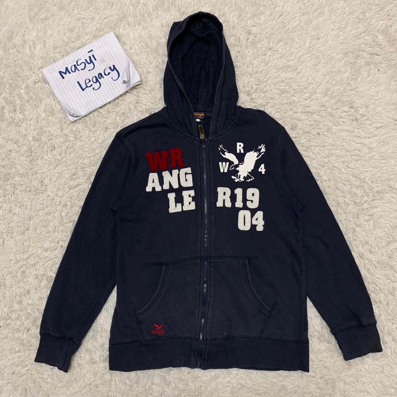 Wrangler Wrangler big logo hoodie sweater Size US S / EU 44-46 / 1 - 1 Thumbnail