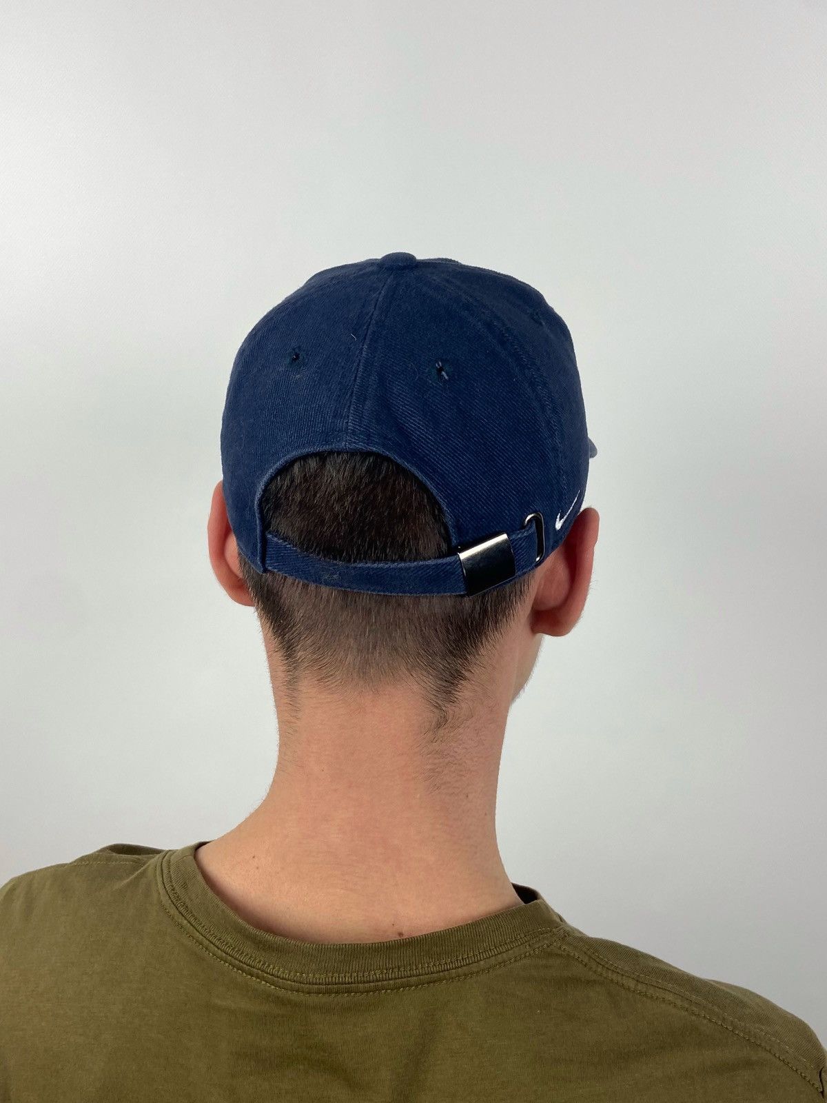 Nike 90s Vintage Nike Big Logo Double Swoosh Cap Hat Size ONE SIZE - 11 Thumbnail
