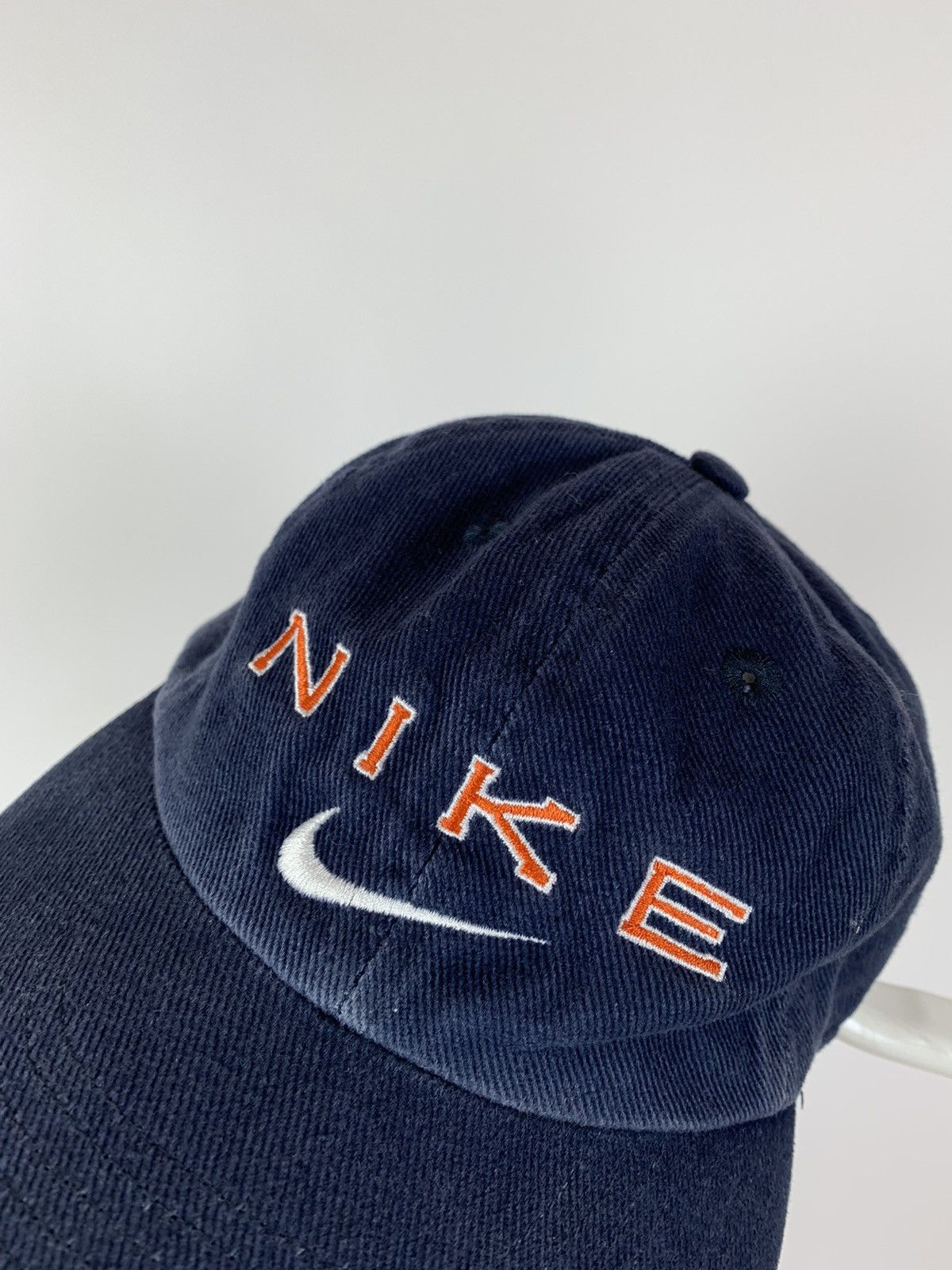 Nike 90s Vintage Nike Big Logo Double Swoosh Cap Hat Size ONE SIZE - 7 Thumbnail