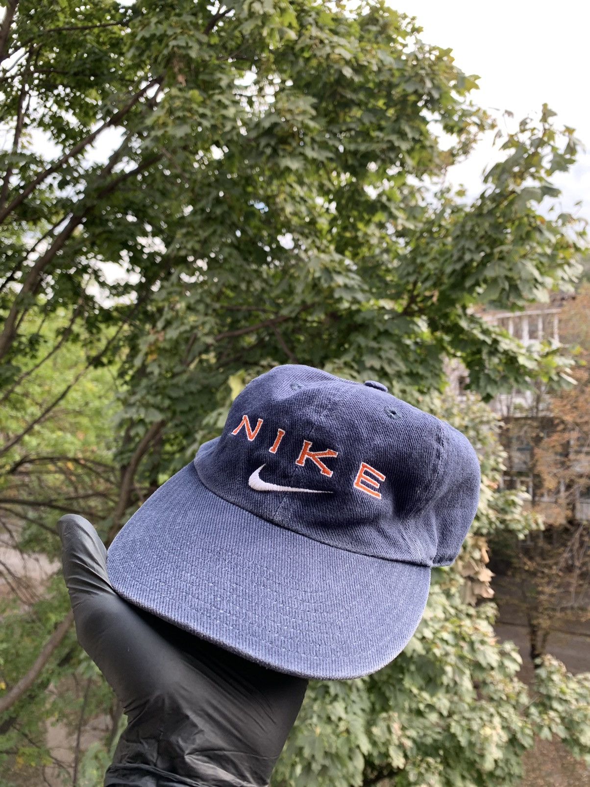 Nike 90s Vintage Nike Big Logo Double Swoosh Cap Hat Size ONE SIZE - 4 Thumbnail