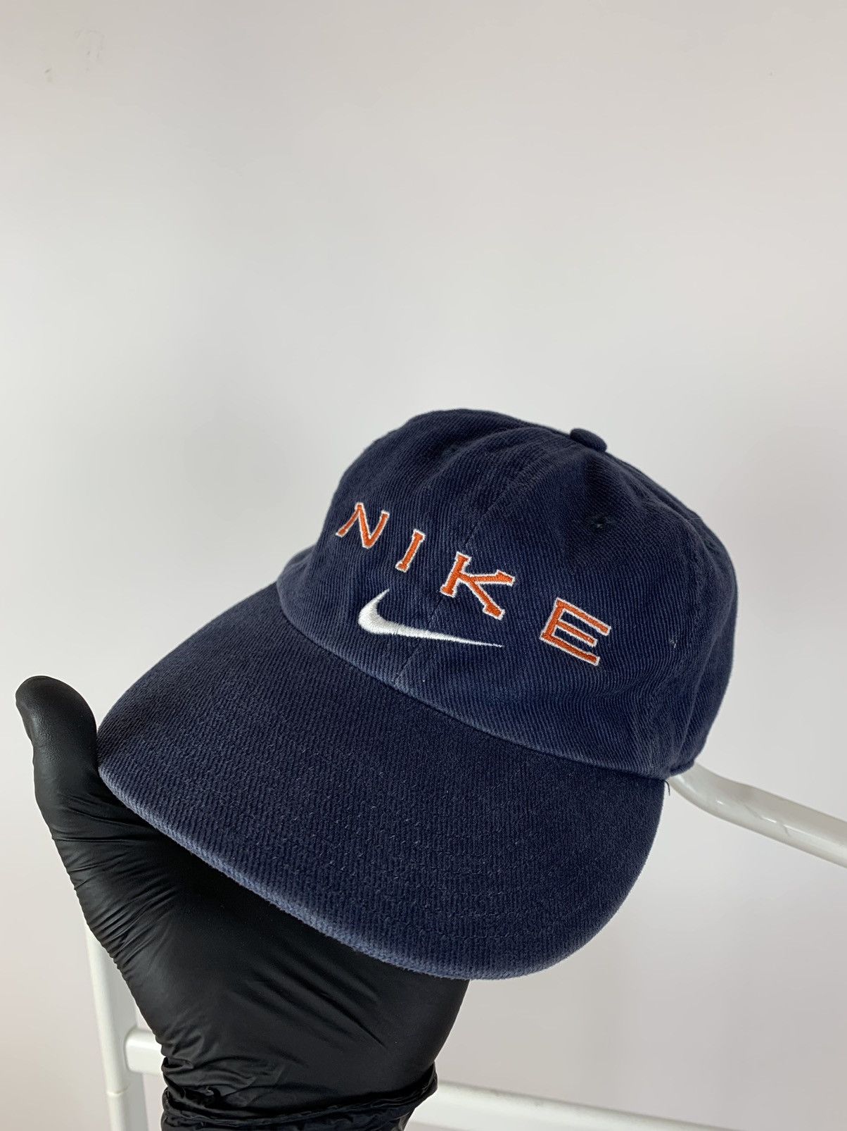 Nike 90s Vintage Nike Big Logo Double Swoosh Cap Hat Size ONE SIZE - 5 Thumbnail