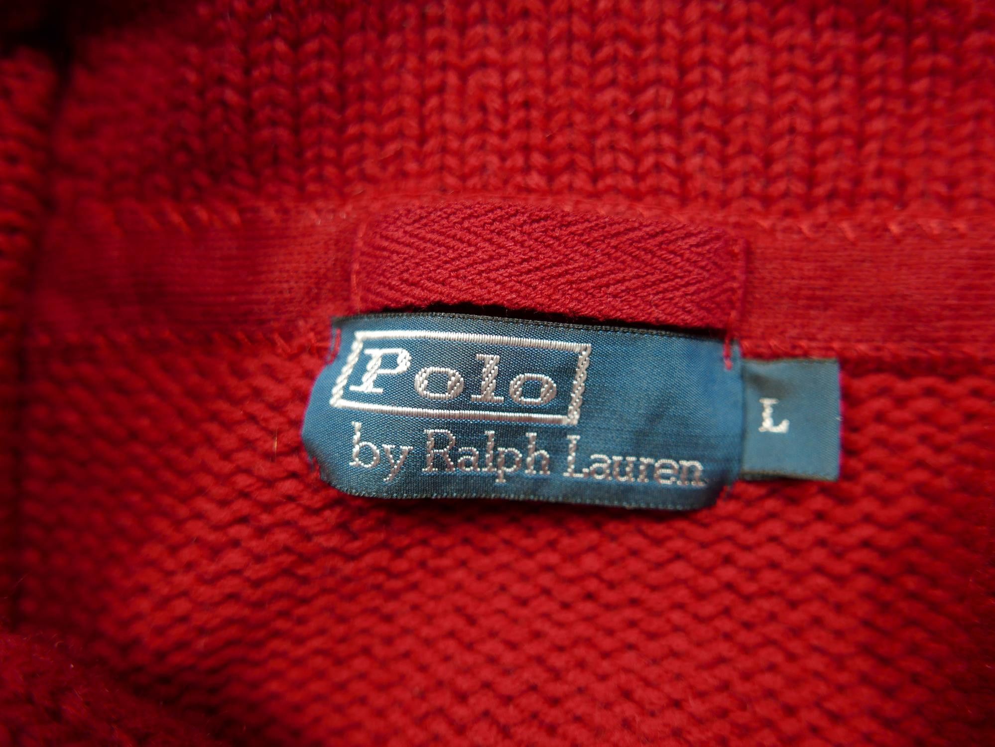 Polo Ralph Lauren Polo Ralph Lauren Cardigan Sweater Letterman Varsity Wool L Size US L / EU 52-54 / 3 - 3 Thumbnail