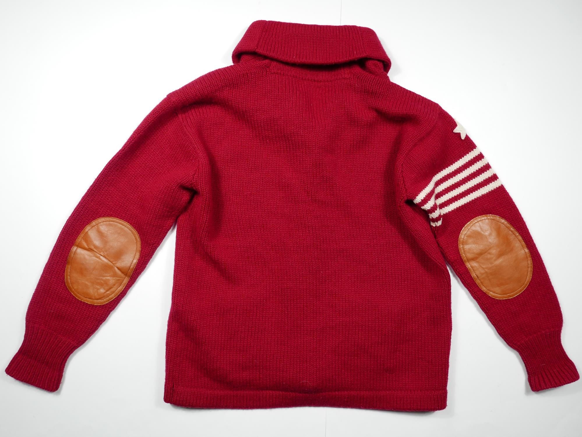 Polo Ralph Lauren Polo Ralph Lauren Cardigan Sweater Letterman Varsity Wool L Size US L / EU 52-54 / 3 - 2 Thumbnail