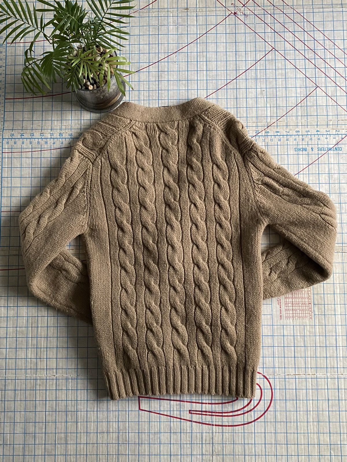 Eaton Vintage Eaton Tan Brown Heavyweight Wool Cardigan Womens XL Size XL / US 12-14 / IT 48-50 - 10 Thumbnail