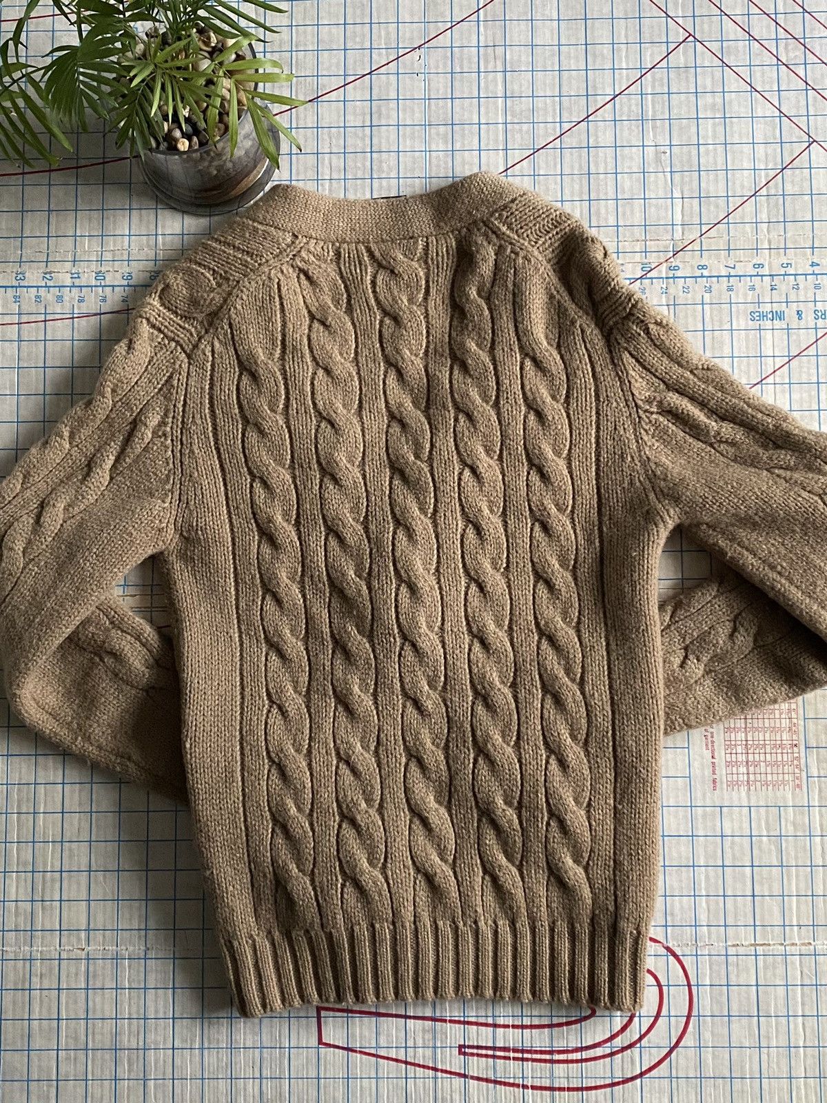 Eaton Vintage Eaton Tan Brown Heavyweight Wool Cardigan Womens XL Size XL / US 12-14 / IT 48-50 - 11 Thumbnail